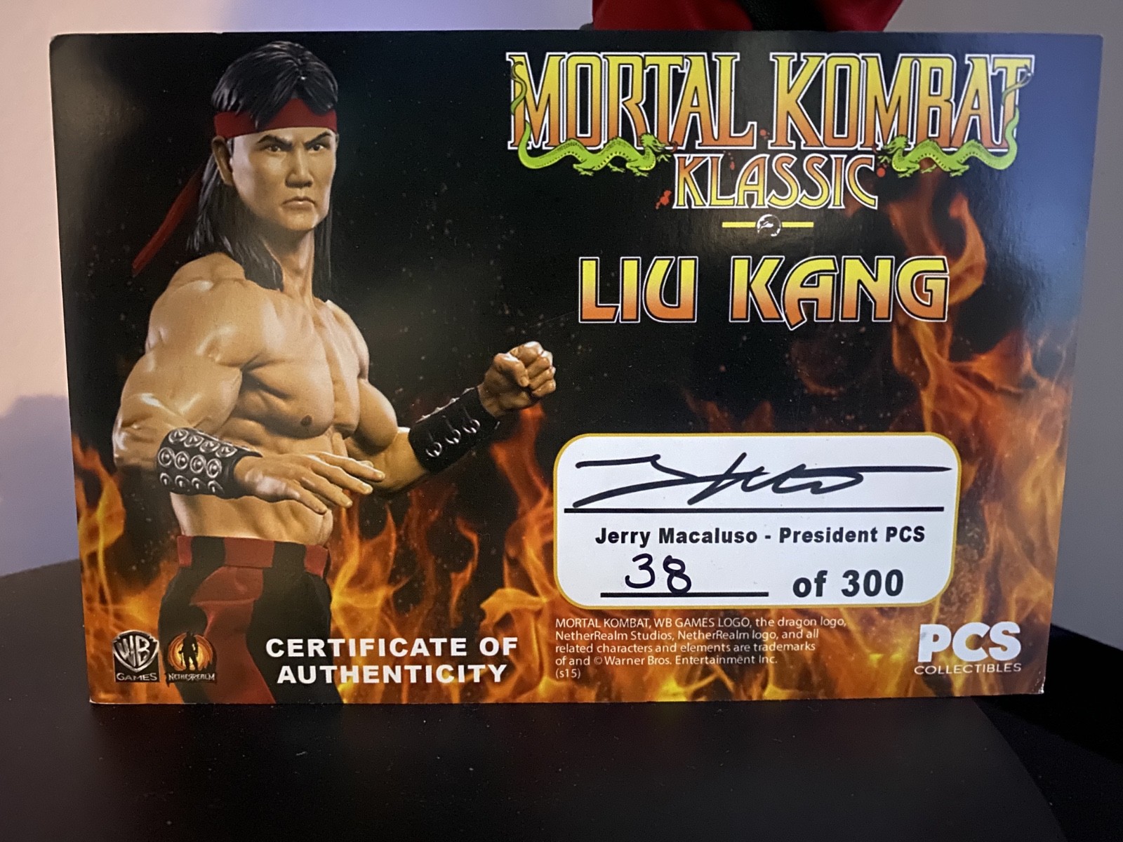 Rare Mortal Kombat Liu Kang Klassic PCS Statue [CRACKED][DAMAGED]