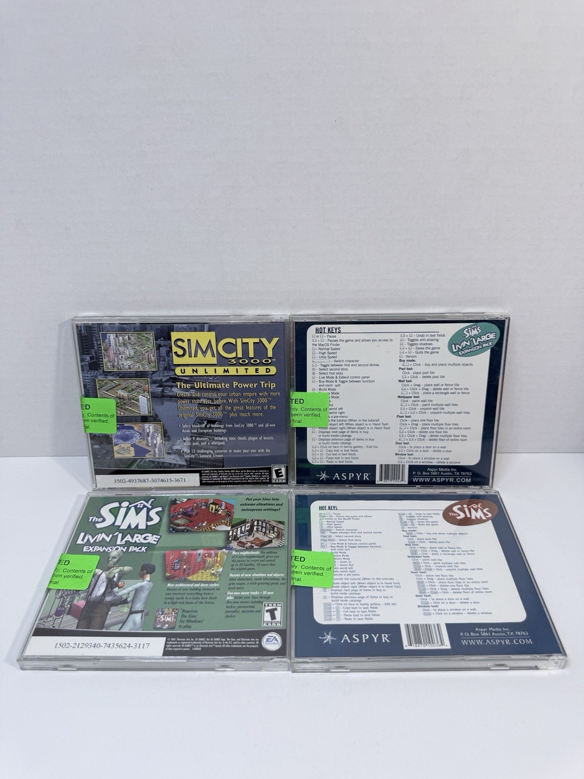 The Sims Series Expansion Packs Lot 4 PC Games Livin Large House Party Hot Date