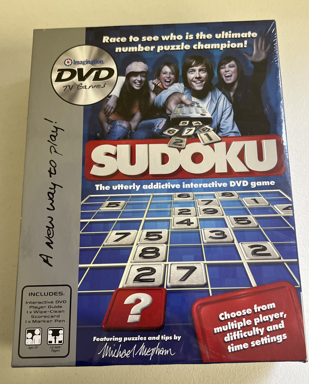 Sudoku DVD TV Game 2007 Imagination – Interactive – Ages 13+ Brand NEW Sealed