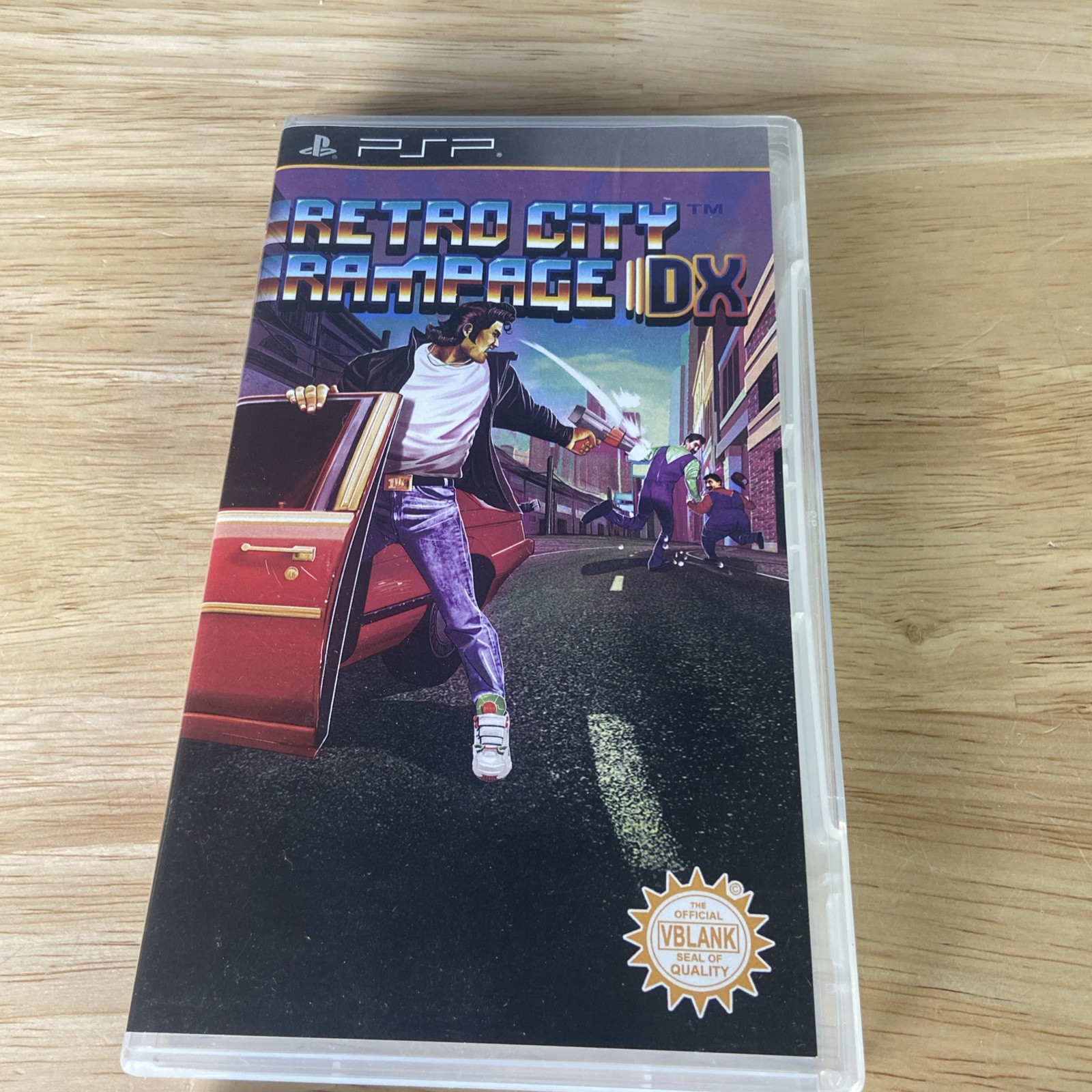 Retro City Rampage DX : PSP Case & Manual Only – Vblank 3000 Units – NO GAME