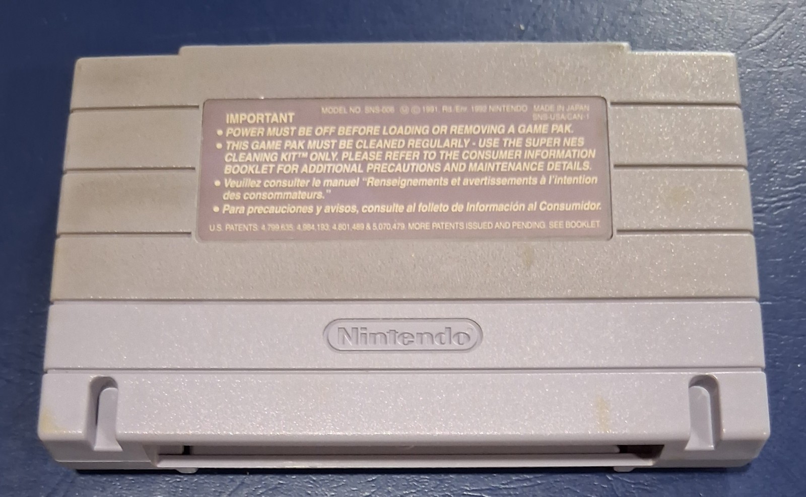 SNES Super Nintendo SUPER METROID Authentic Vintage Game Cartridge w/Dustcover
