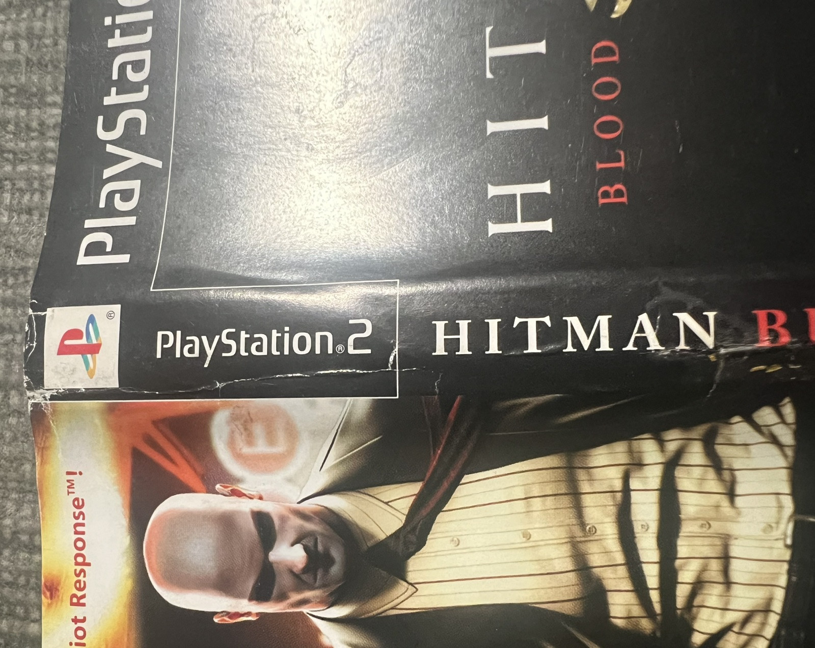 HITMAN BLOOD MONEY – Sony Playstation 2 – Cover Art Only : No Game