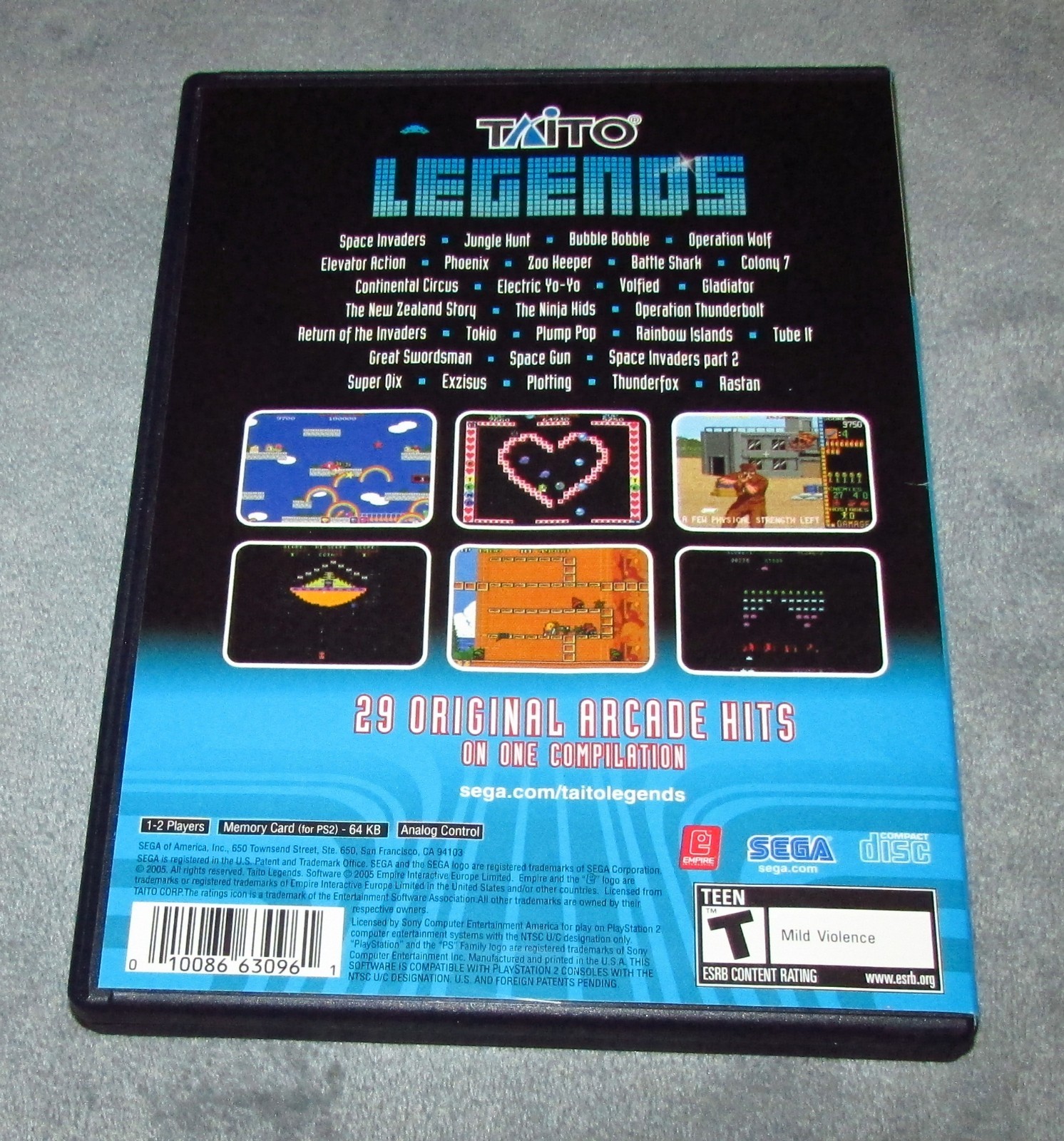 Taito Legends for Playstation 2 Complete / Fast Shipping!