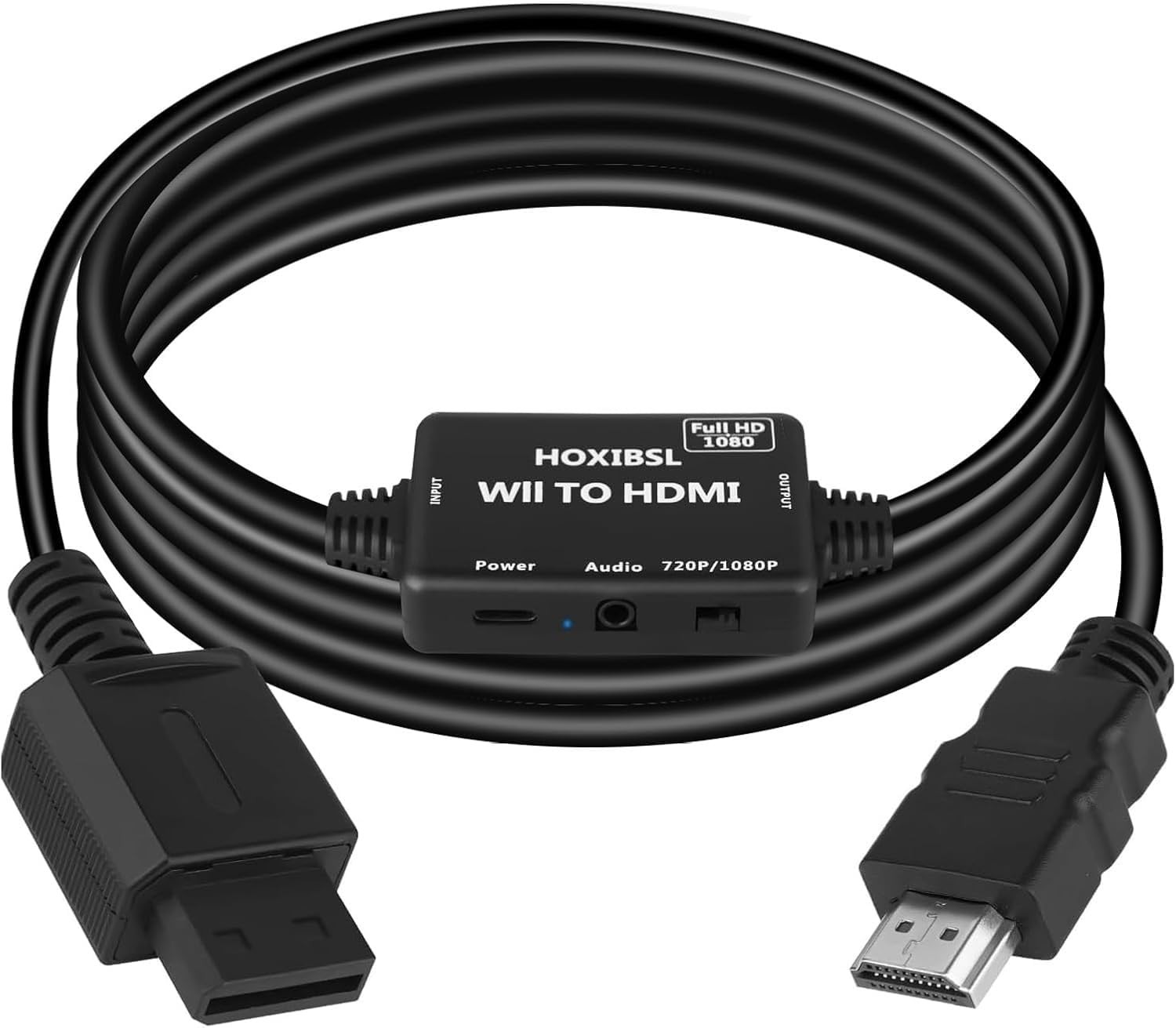 Wii To HDMI Converter Cable Adapter 720P 1080P HD Video Switch 3.5mm Audio