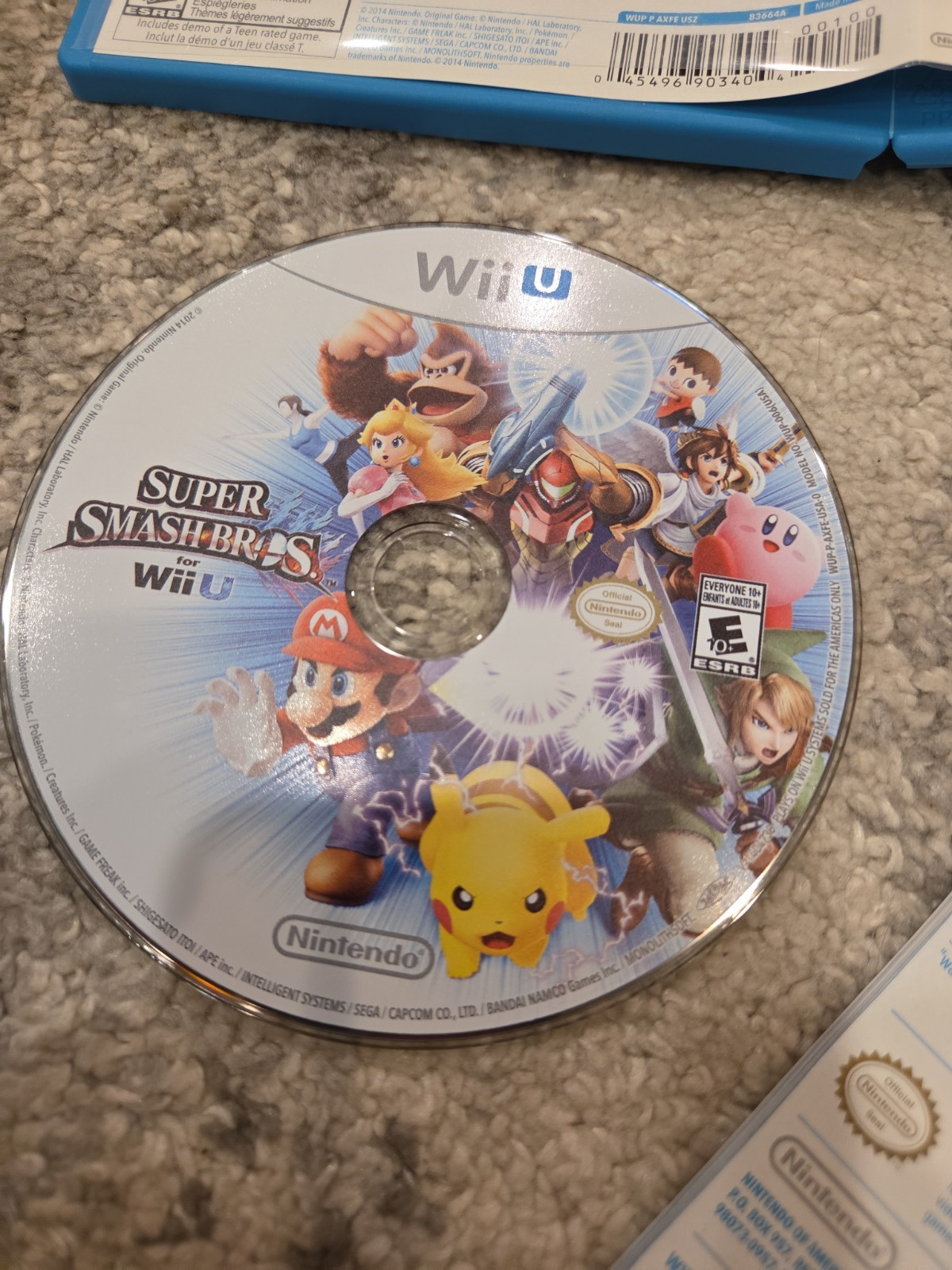 Nintendo Super Smash Bros. for Wii U w/ Manual Complete CIB Tested