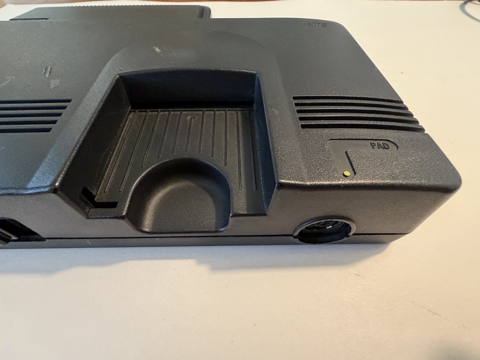TurboGrafx-16 Black Console w/ TurboPad, Power, RF Switch, Manual – AV issue.