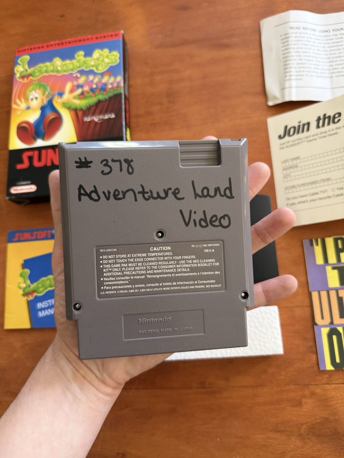Lemmings (Nintendo NES) Excellent CIB Complete w/ Inserts & Tested Ships Fast
