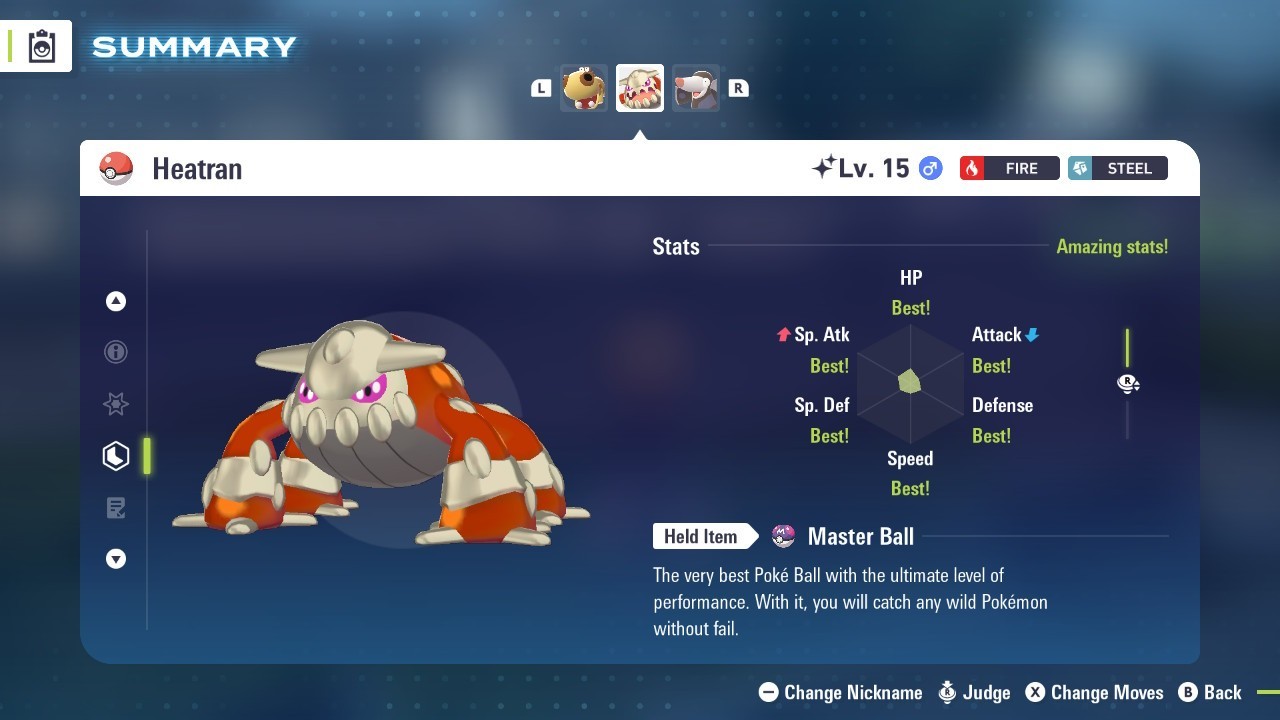 Choose Low Level Legendary Pokemon Shiny or Non-Shiny Legendaries Legends Z-A ZA