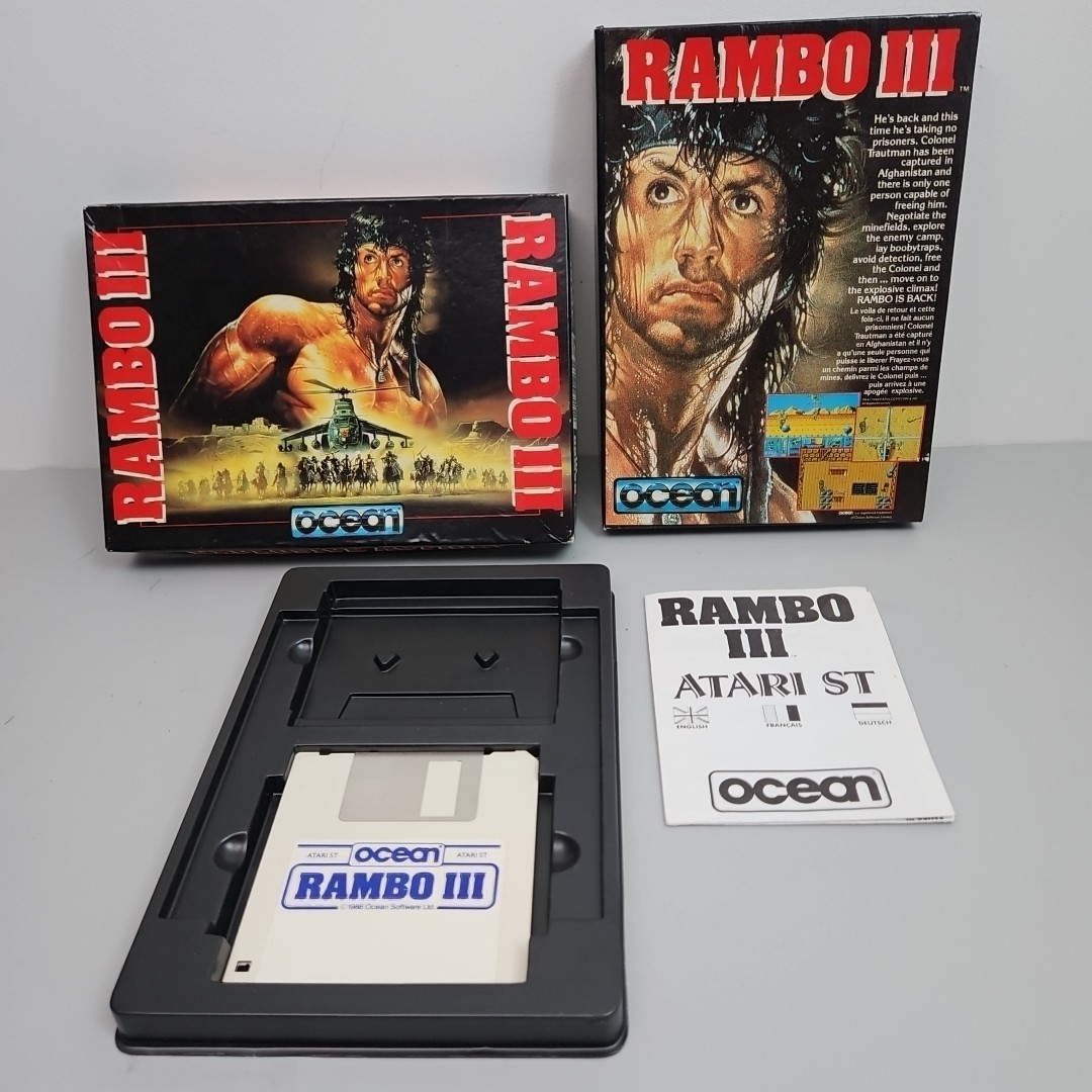 Rambo 3 111 – Atari ST – Floppy Complete with box