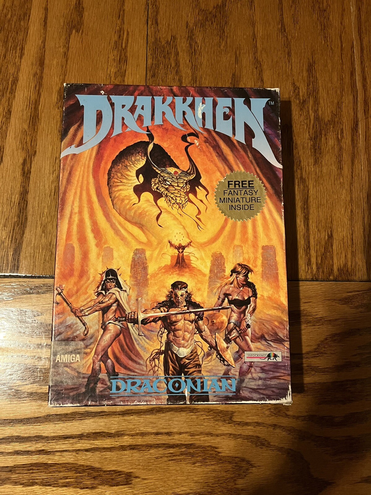 COMPLETE! Drakkhen by Draconian IBM PC Game 5.25” (Missing Figurine)
