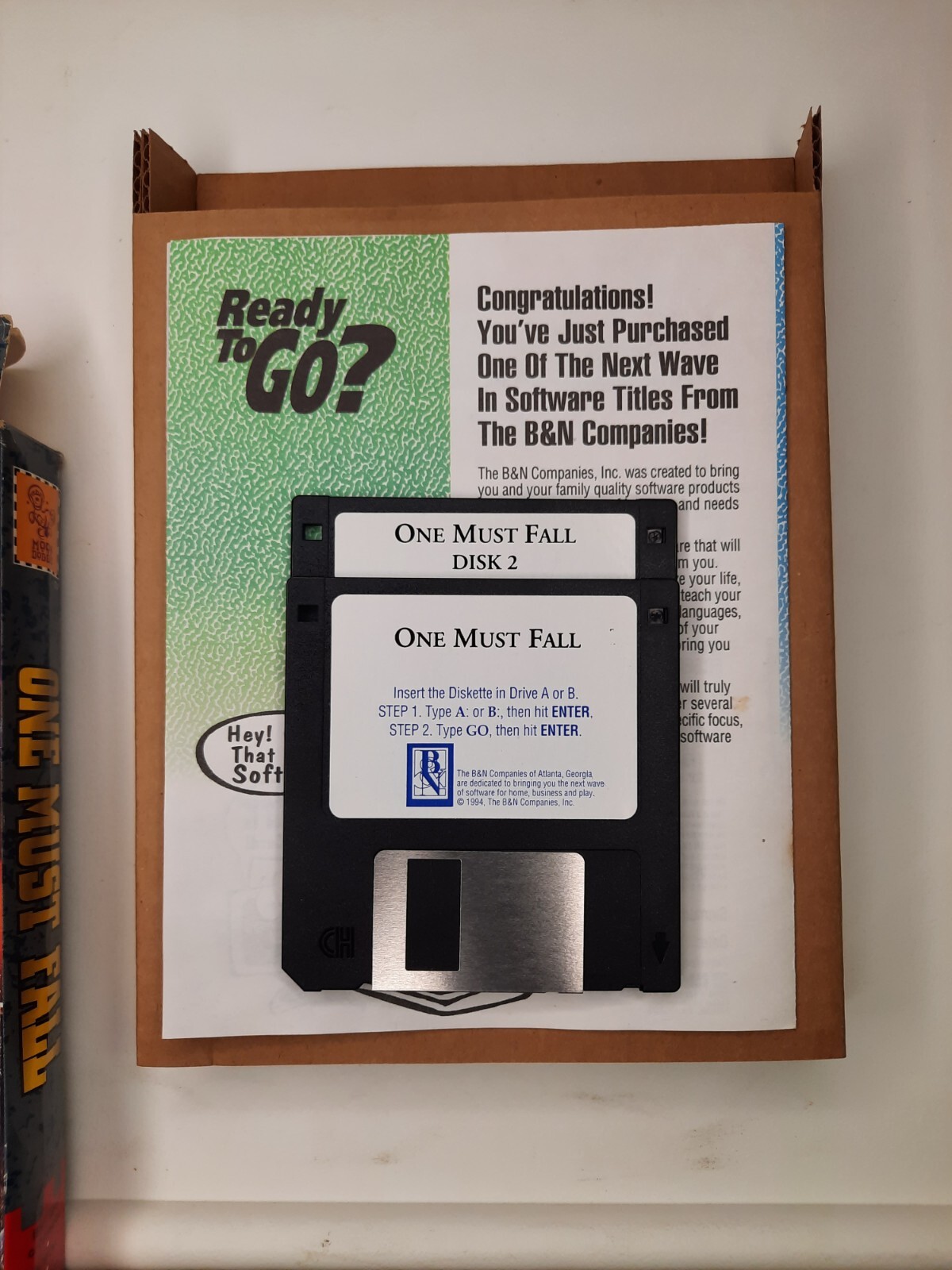One Must Fall 2097 Big Box PC Game in Original Box 3.5″ Floppy Disc IBM Tandy