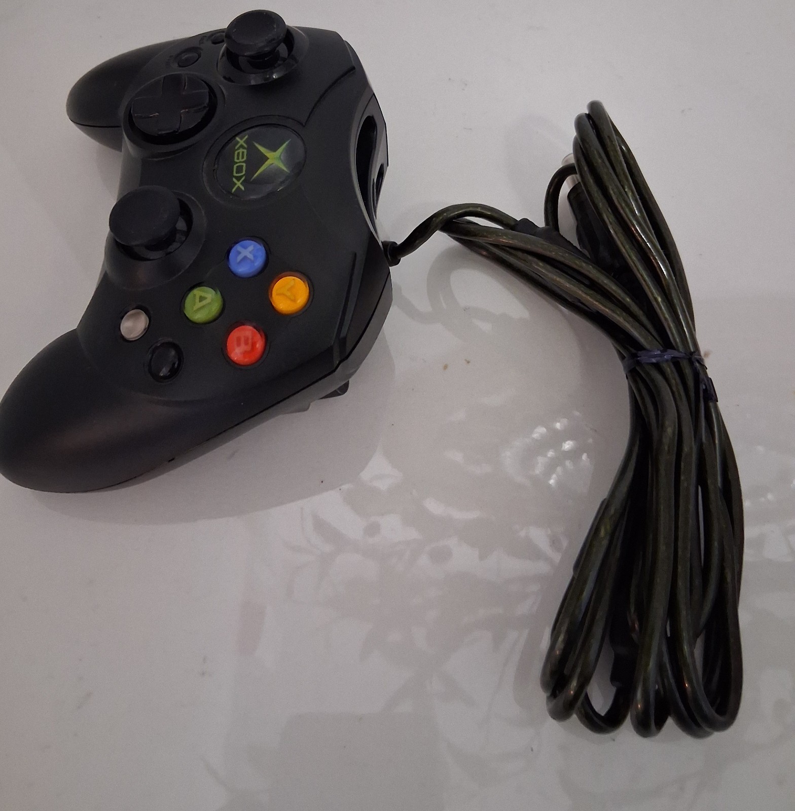 Xbox Controller S Wired Black Model X08-69873 Original Tested Nice Thumbsticks