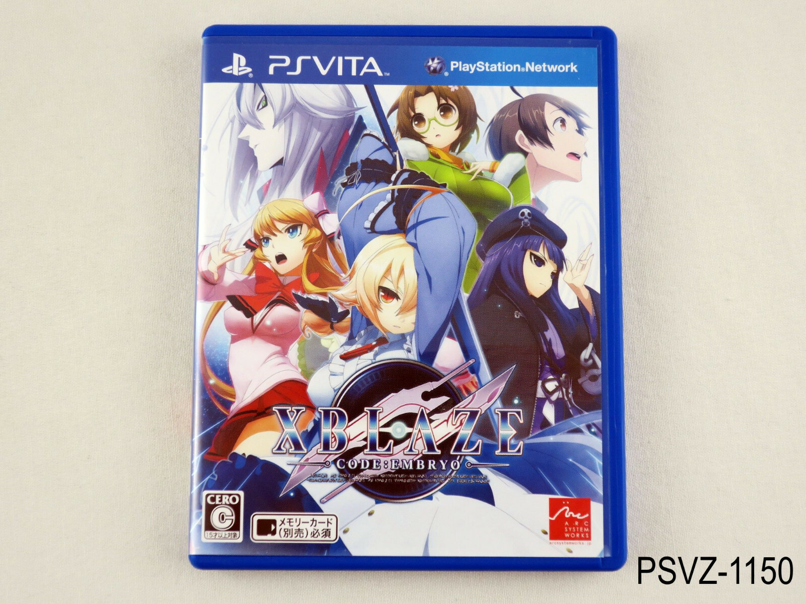 Xblaze Code Embryo Vita Japanese Import Arc System Works Japan JP US Seller