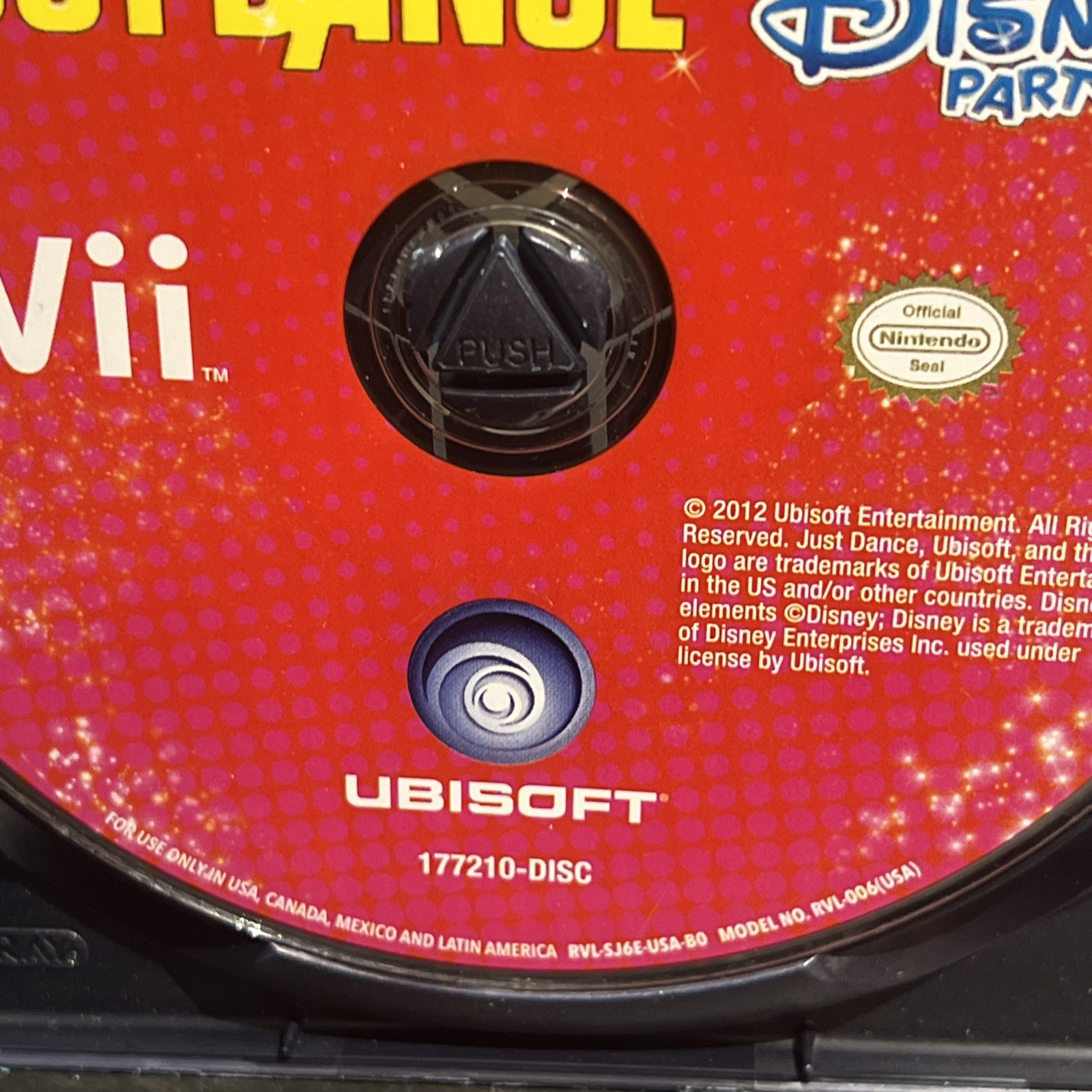 Just Dance: Disney Party (Nintendo Wii, 2012) DISC ONLY Tested Works Video Games