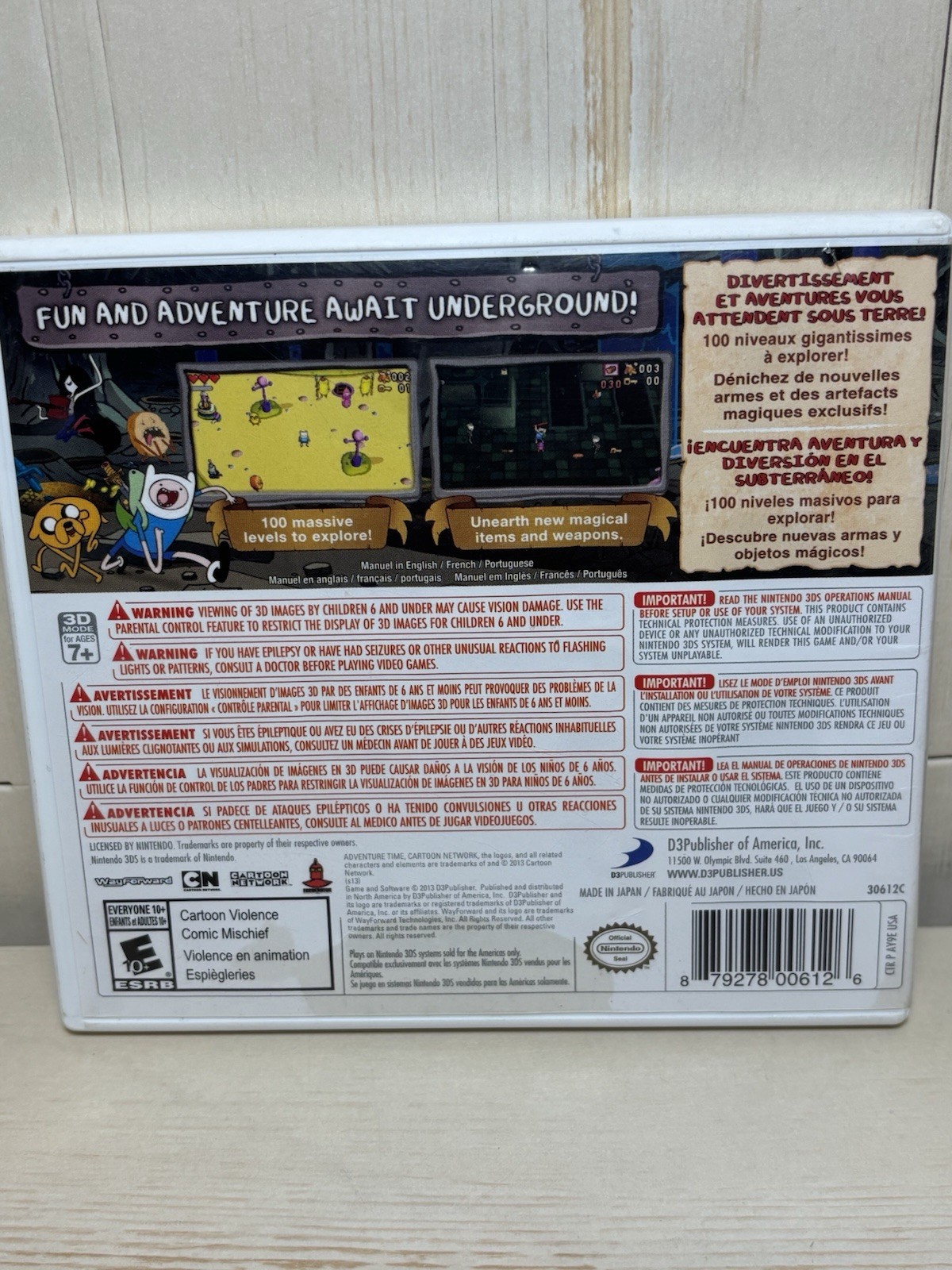 Adventure Time: Explore the Dungeon Because I Don’t Know (Nintendo 3DS, 2013)