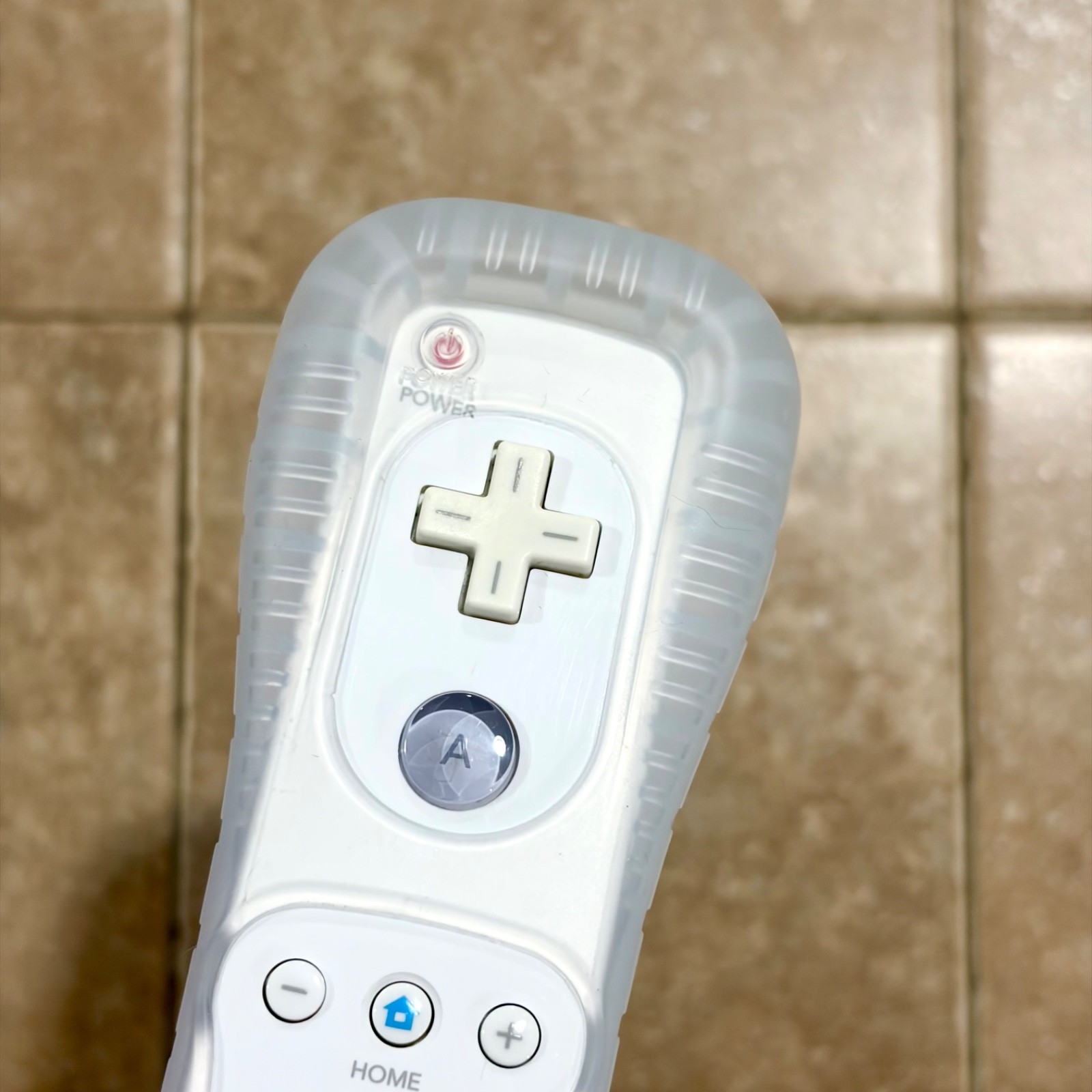 Nintendo Wii RVL-036 Motion Plus White OEM Remote, Strap, Cover TESTED Working