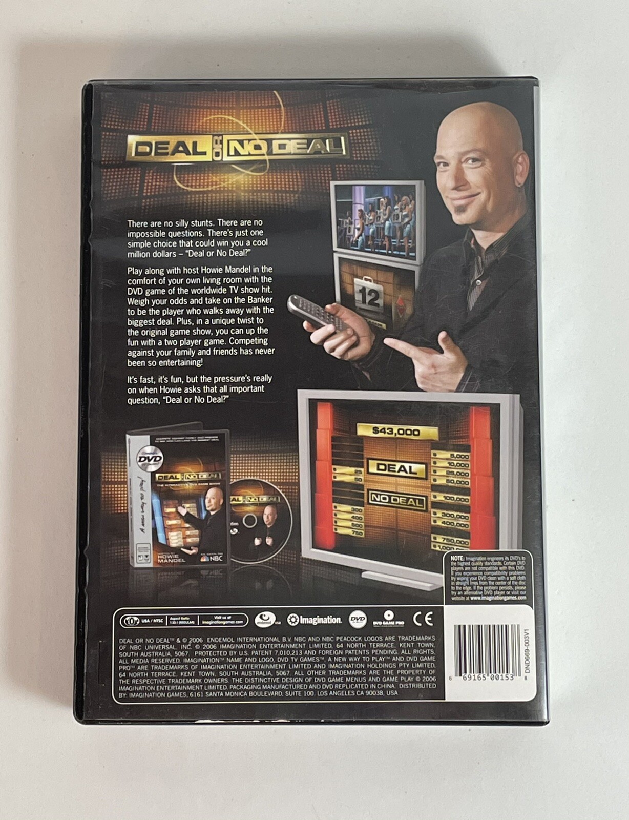 Deal or No Deal The Interactive DVD Video Game 2006 Howie Mandel Imagination  