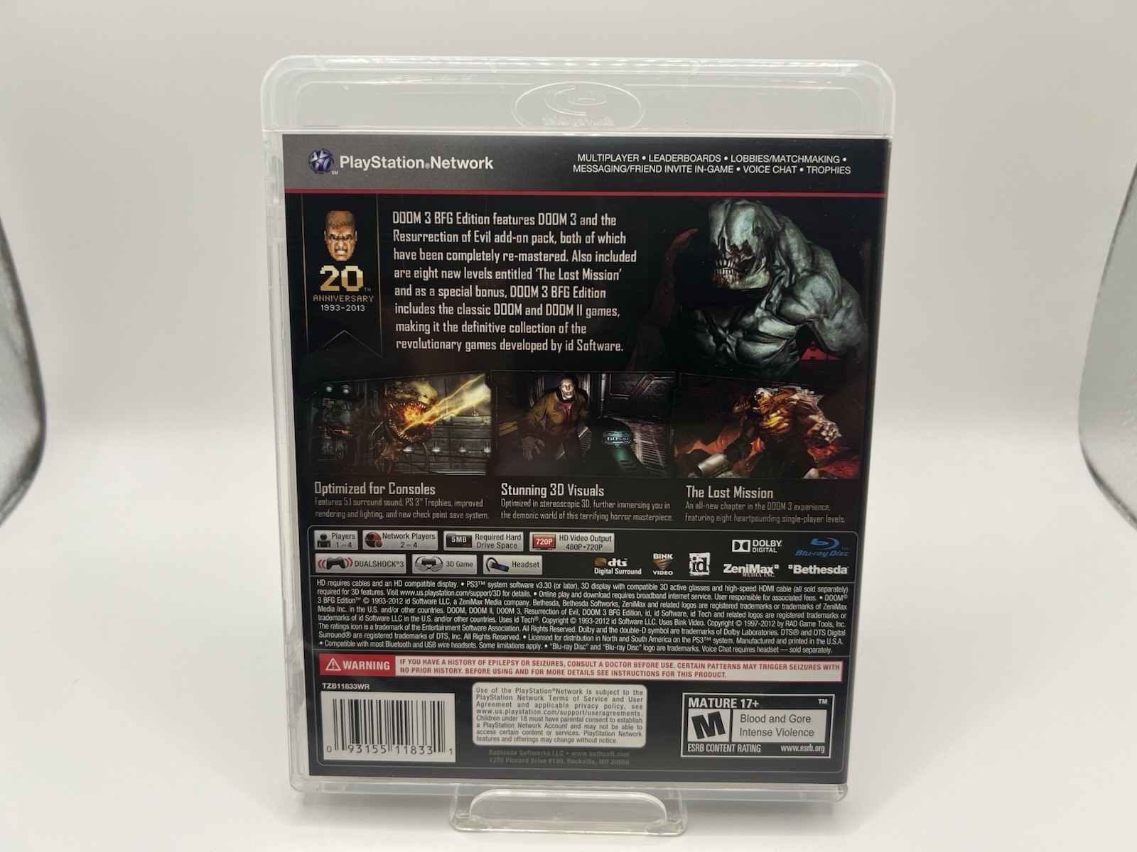 Doom 3 BFG Edition – Sony PlayStation 3 Tested And Works PS3 Game