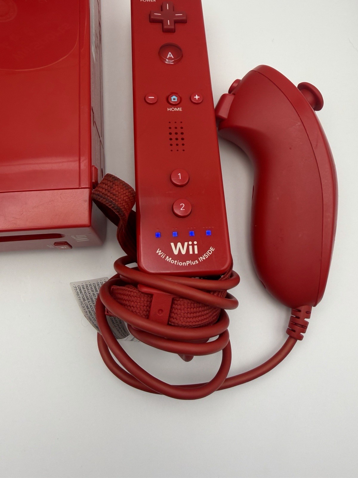 Nintendo Wii Limited Edition RED Video Game Console Home System GameCube RVL-001