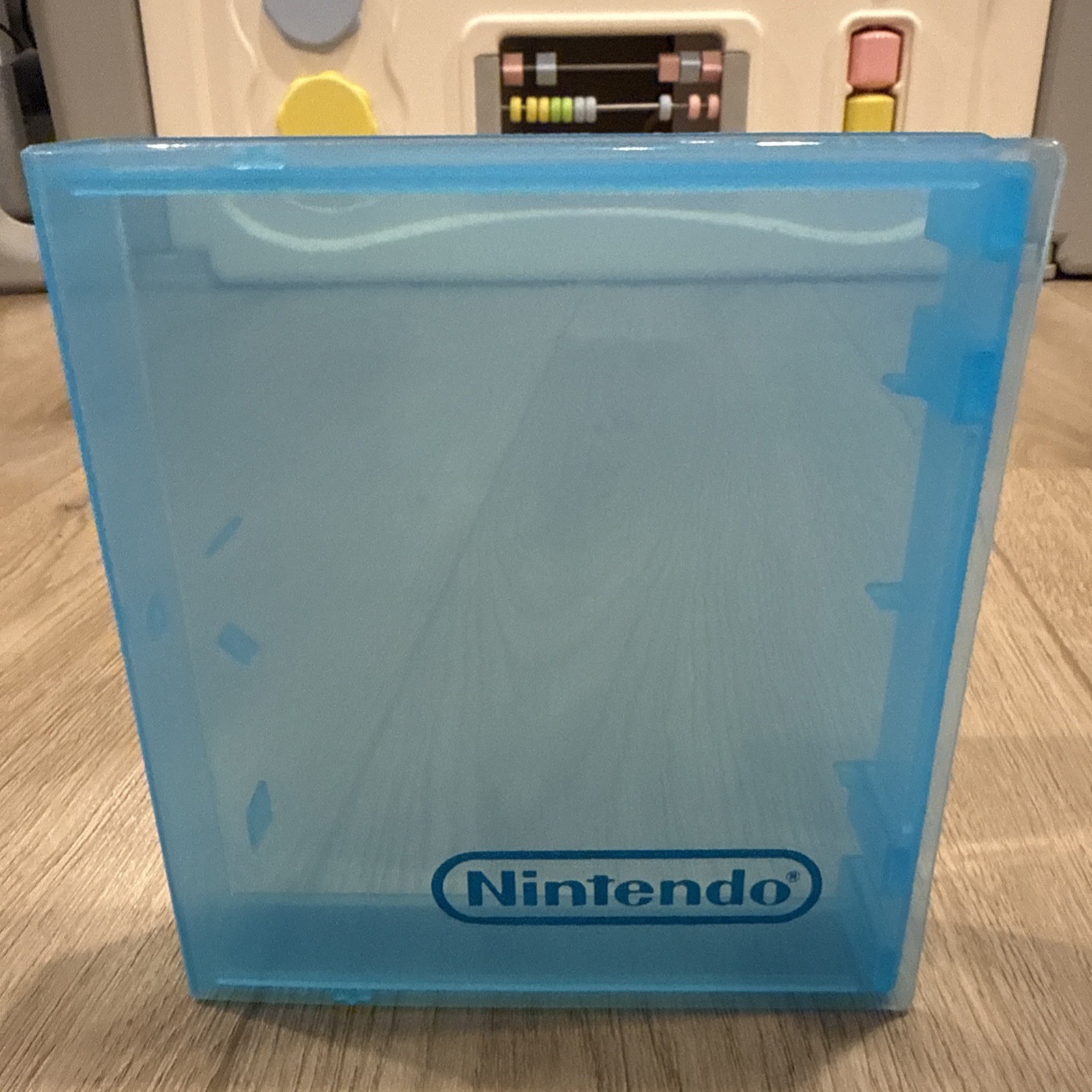 Lot of 3 Nintendo NES Plastic Clamshell Hard Case Logo Clam Shell Clear Blue OEM