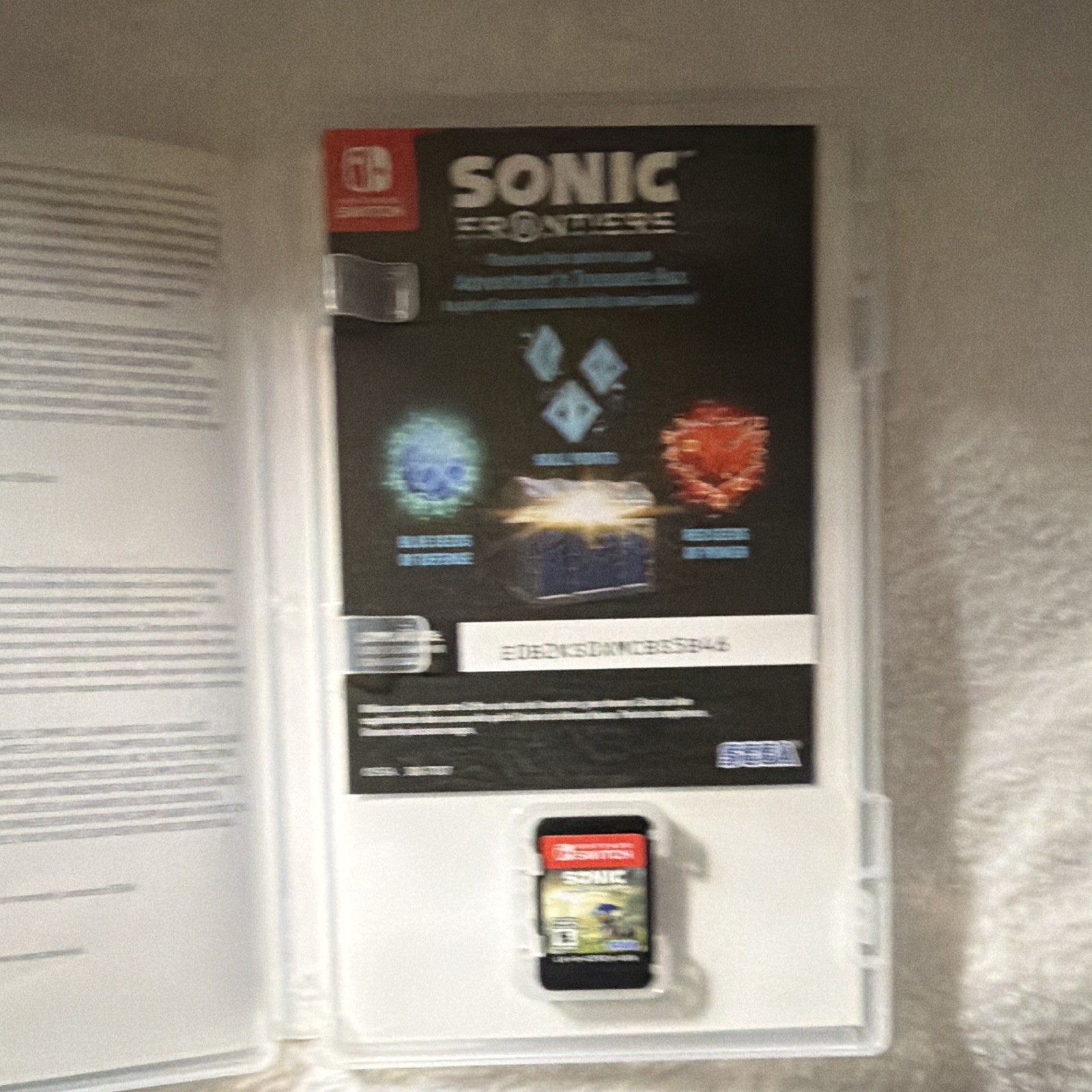 SEGA Sonic Frontiers Nintendo Switch w/ Case & Insert E10+ NTSC-U/C 2022