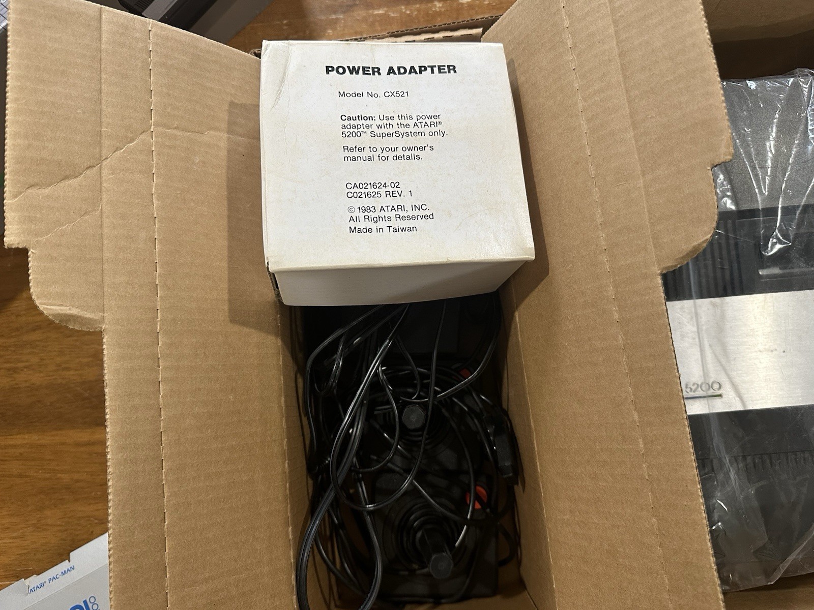 Atari 5200 console in Box with manual & original Pac-Man TESTED Great Condition