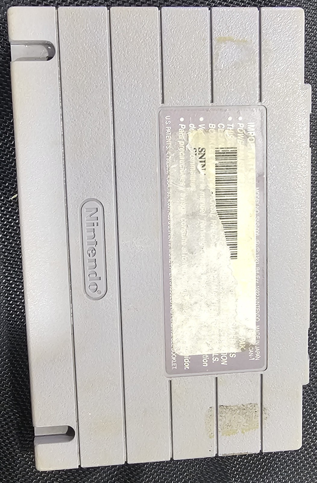 Vic Tokai Timeslip Nintendo SNES NTSC-U/C (US/CA) Game Cartridge