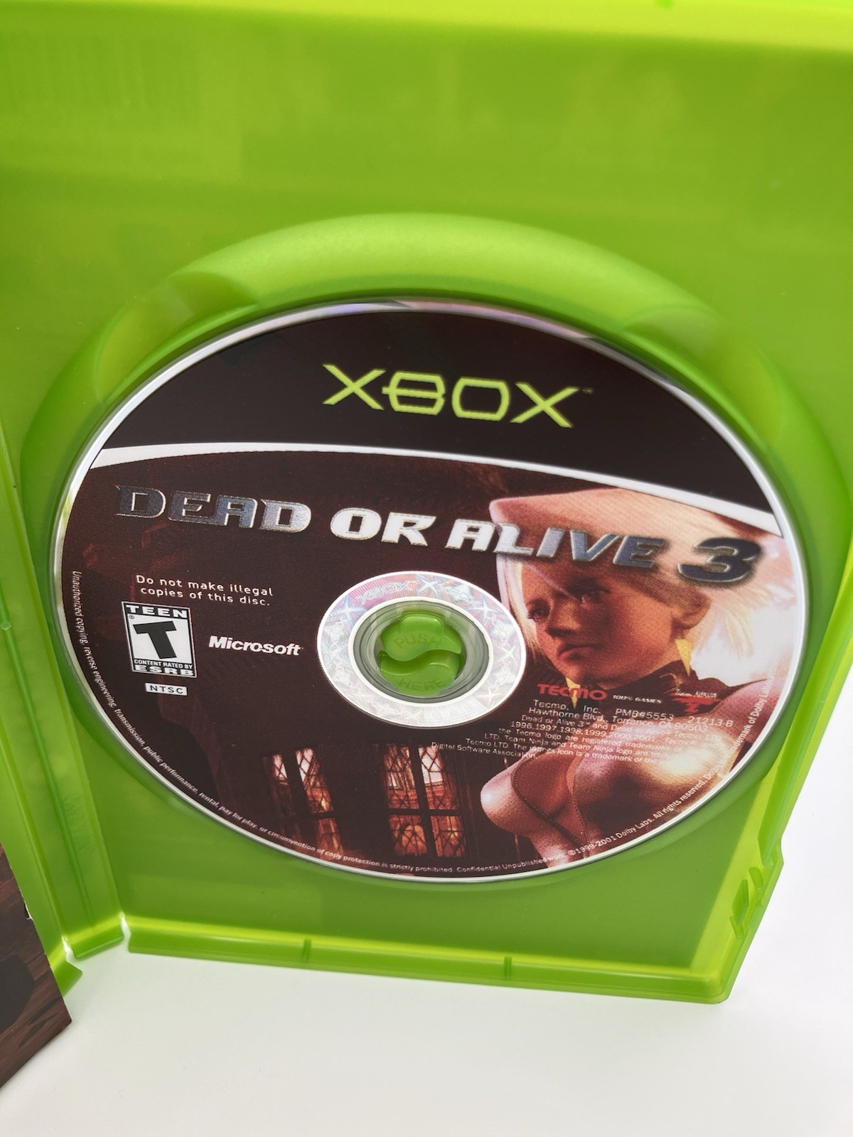 Dead or Alive 3 (Microsoft Xbox, 2001) Near Mint CIB. Barely Played, One Owner