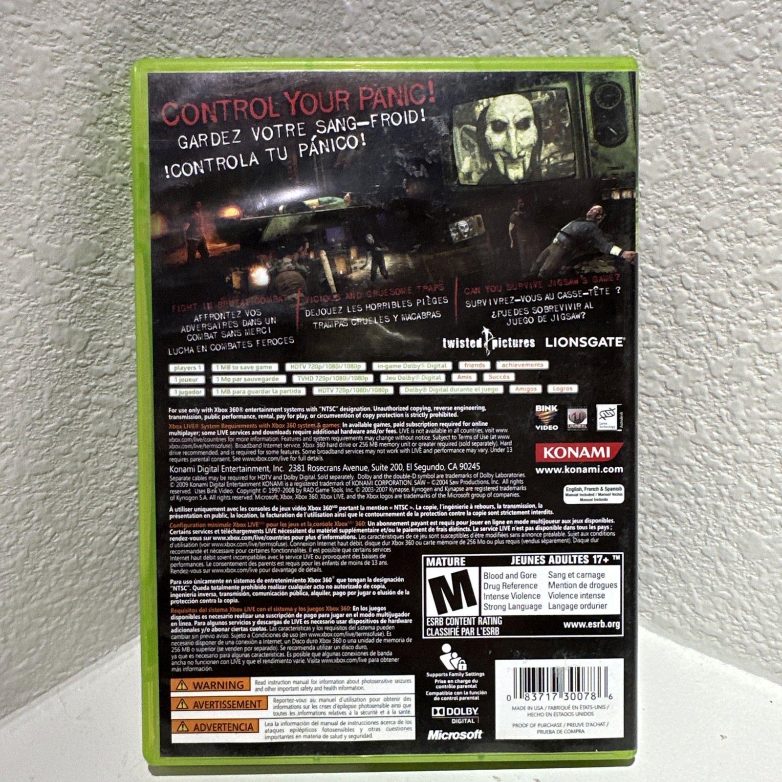 Saw (Microsoft Xbox 360, 2009)
