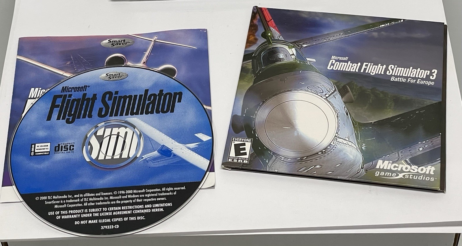 COMBAT FLIGHT SIMULATOR 3 BATTLE EUROPE CD-ROMS Lot of 2 PC WINDOWS VIDEO GAME