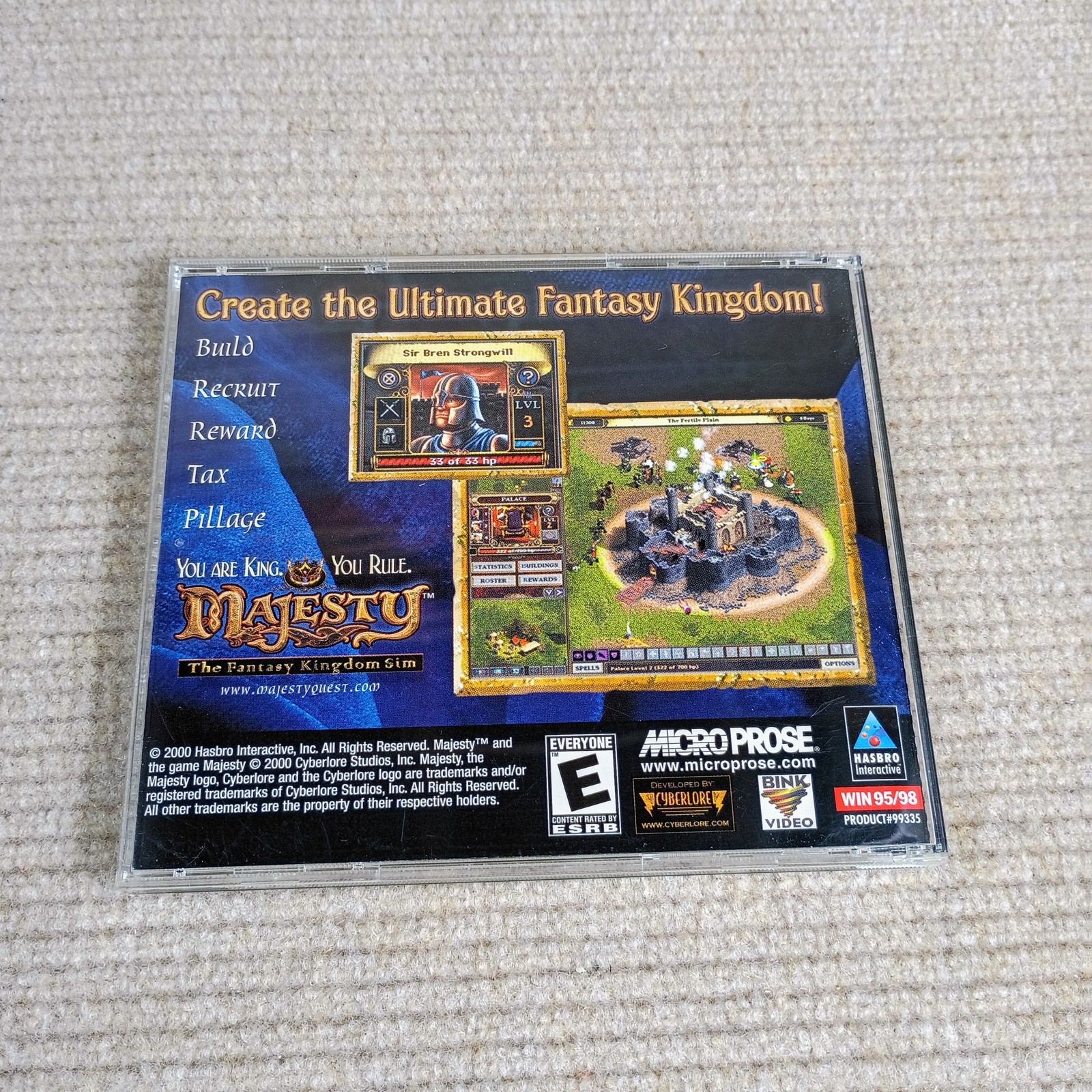 Majesty The Fantasy Kingdom Sim PC Game & Northern Expansion Add-On & Manual