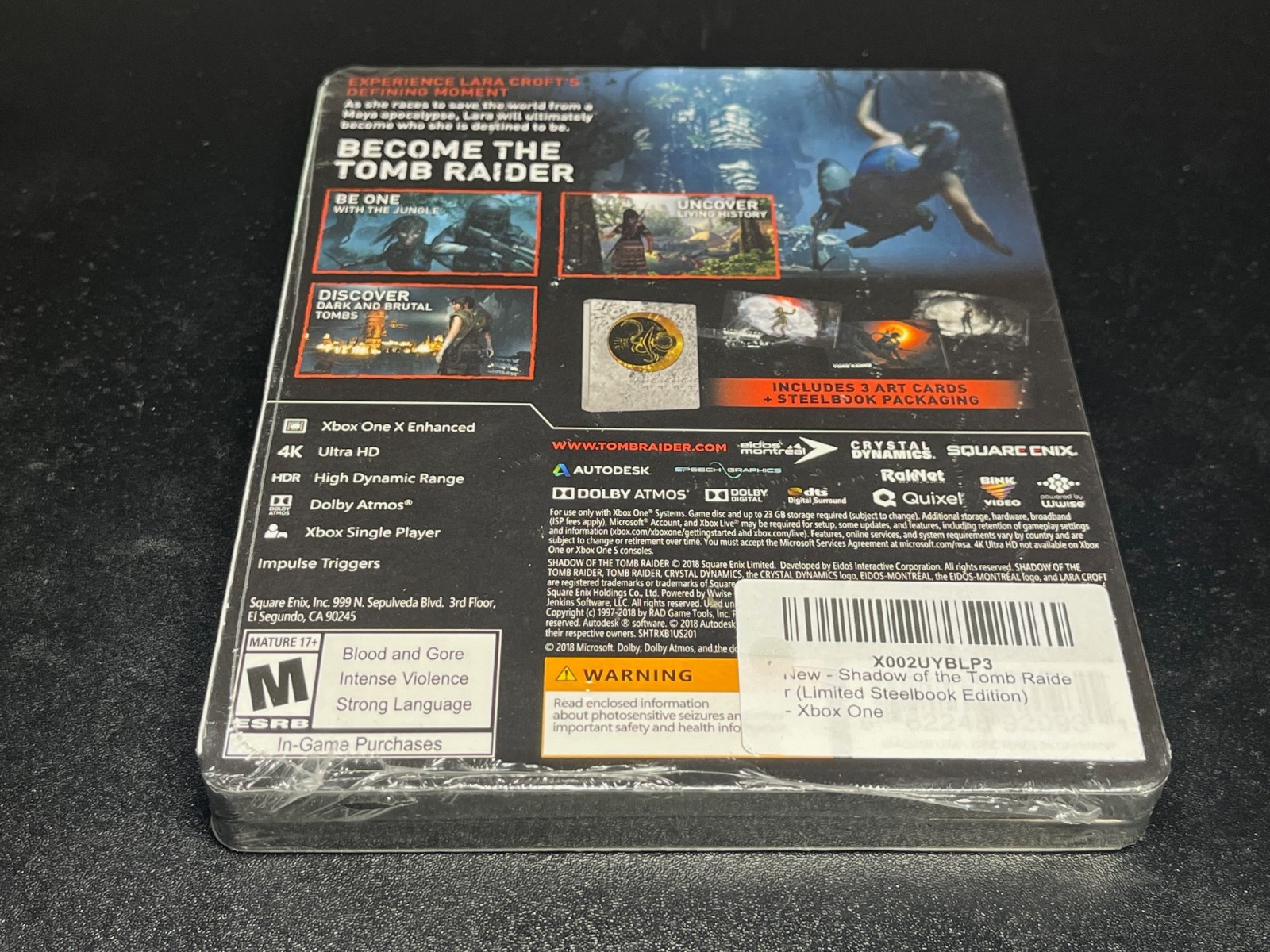Shadow of the Tomb Raider Limited Steelbook Edition XB1 Xbox One🔥Fast Ship🔥A23