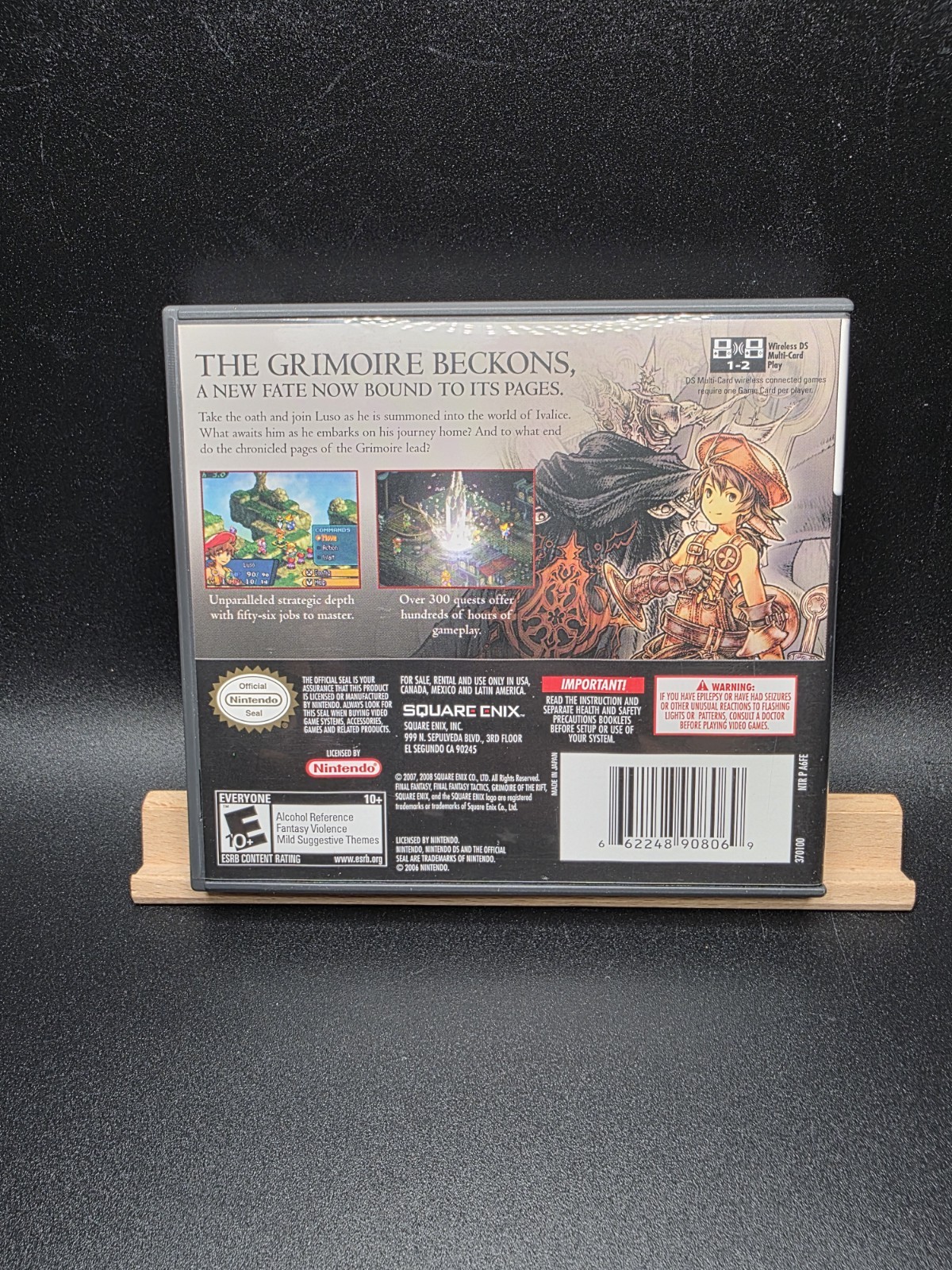 Final Fantasy Tactics A2: Grimoire of the Rift (Nintendo DS, 2008) Cib W/ Reg