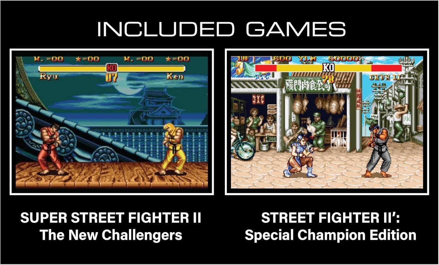 Street Fighter II Retro Handheld: Includes Super Street Fighter II & Champions