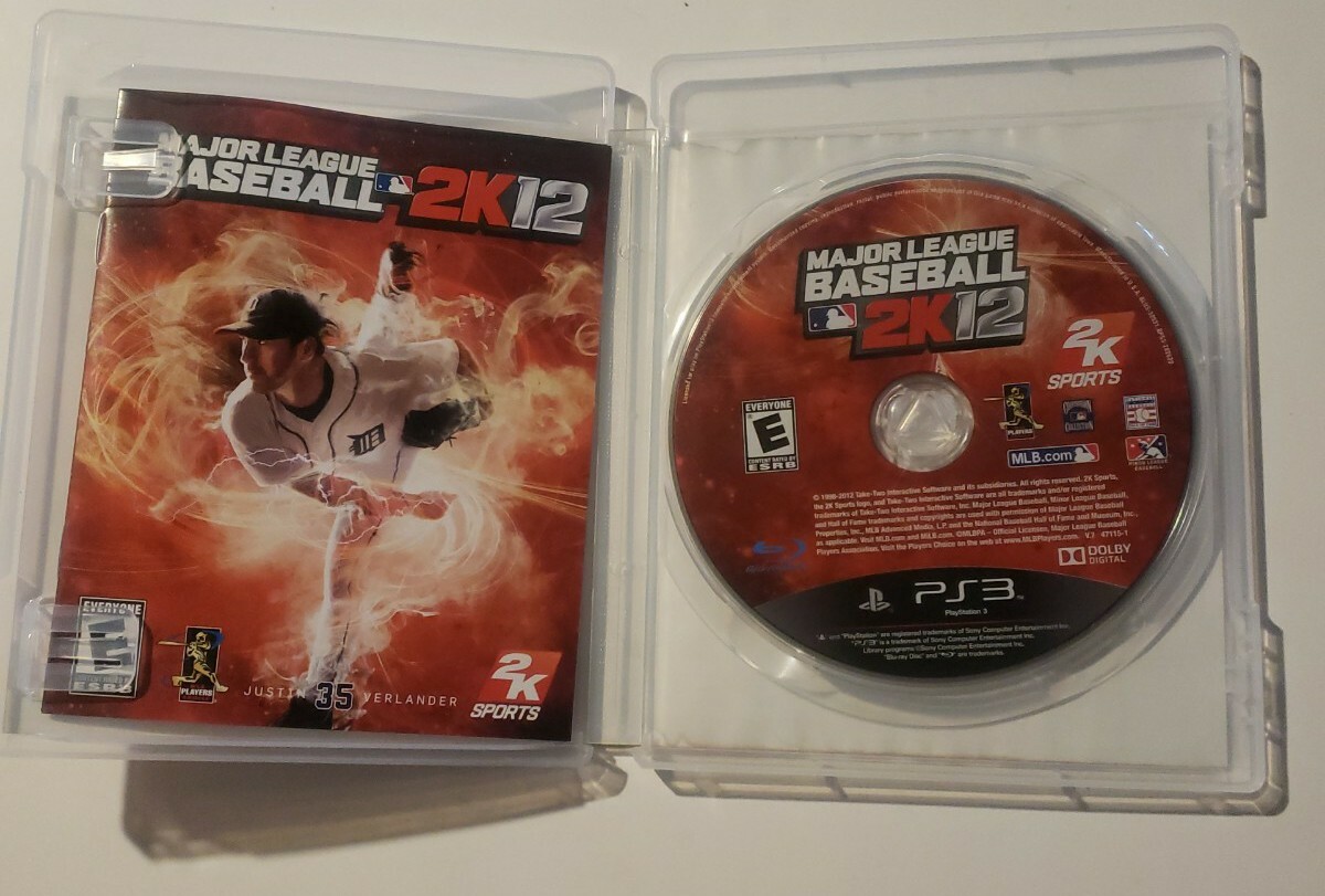 MLB Major League Baseball 2K12 Sony PlayStation 3 Video Game PS3 sports