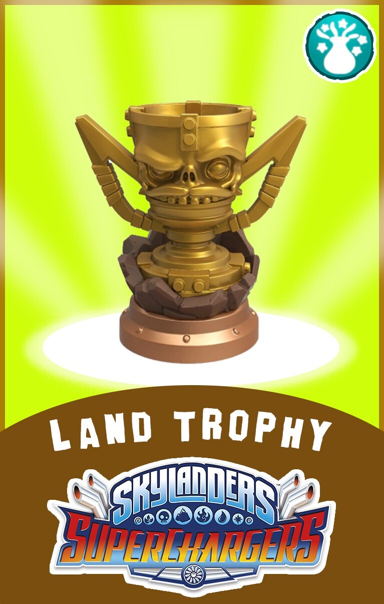 Skylanders Superchargers Land Trophy NFC Card FREE SHIPPING