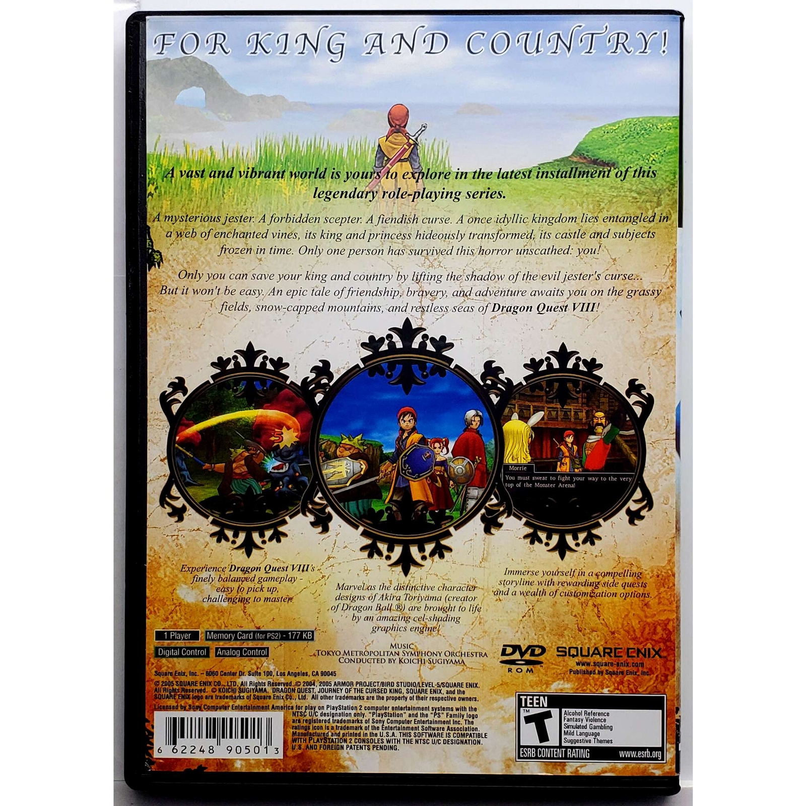 Dragon Quest VIII Journey of the Cursed King – Sony Playstation 2 Pristine PS2