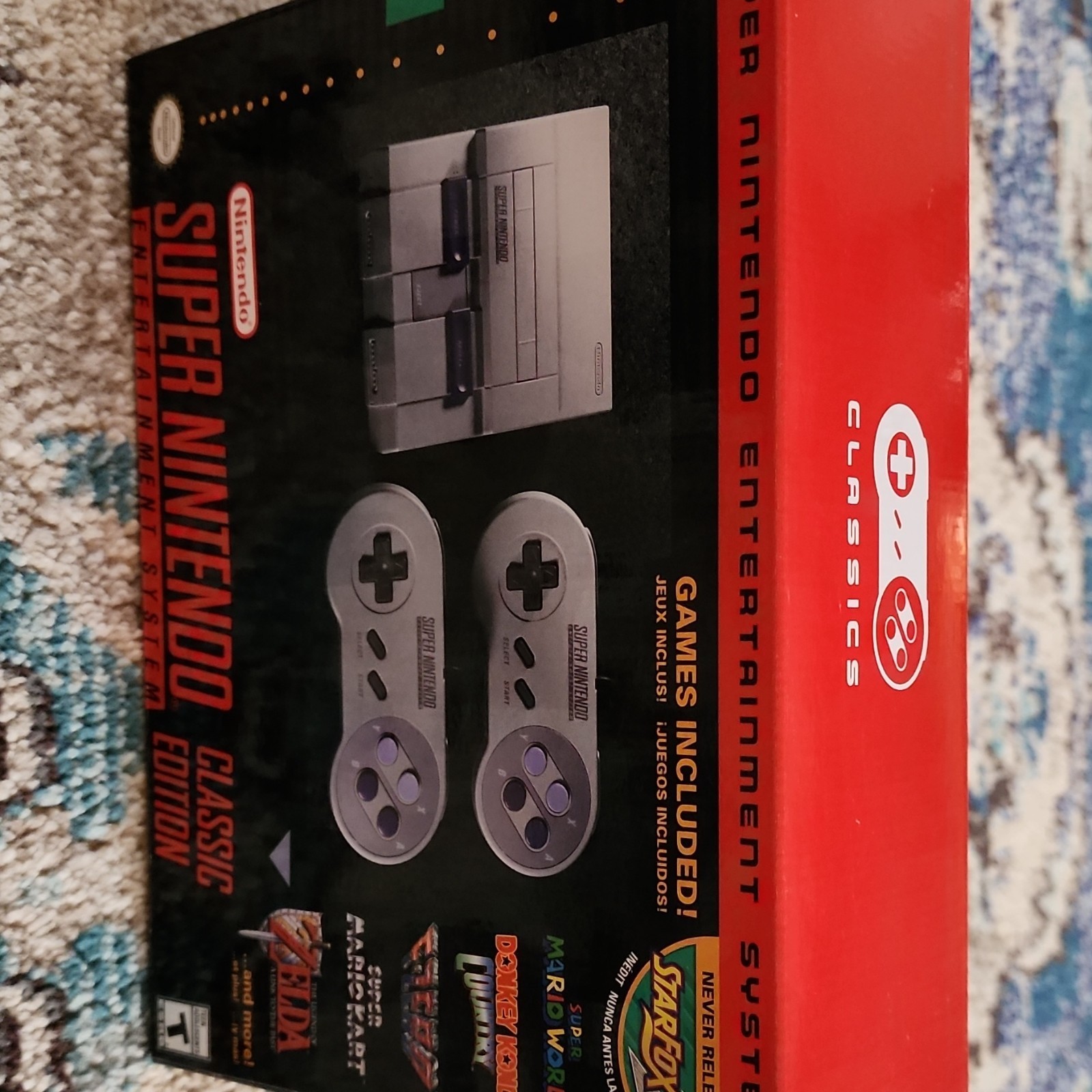 Nintendo SNES Classic Edition Console Gray HDMI Built-In Games 720p HD