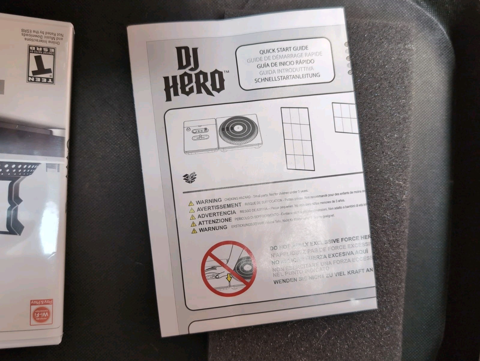 DJ HERO RENEGADE EDITION NINTENDO WII PAL EMINEM JAY-Z – Untested – Complete