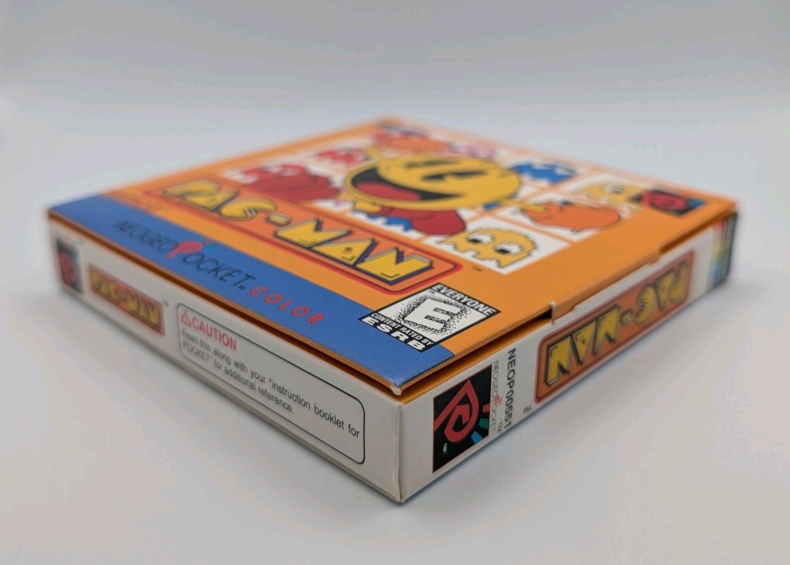 PAC-MAN [Neo Geo Pocket Color NGPC] US CIB w/Sealed 3-Ring Set, NEAR MINT TESTED