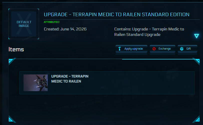 Star Citizen – Terrapin Medic to RAILEN CCU