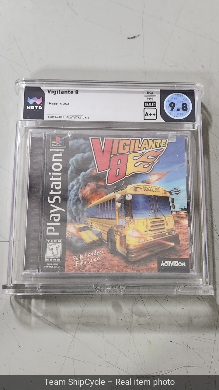 Vigilante 8 Sony PlayStation 1 1998 WATA 98 A TOP POP 1 of 1 G2U