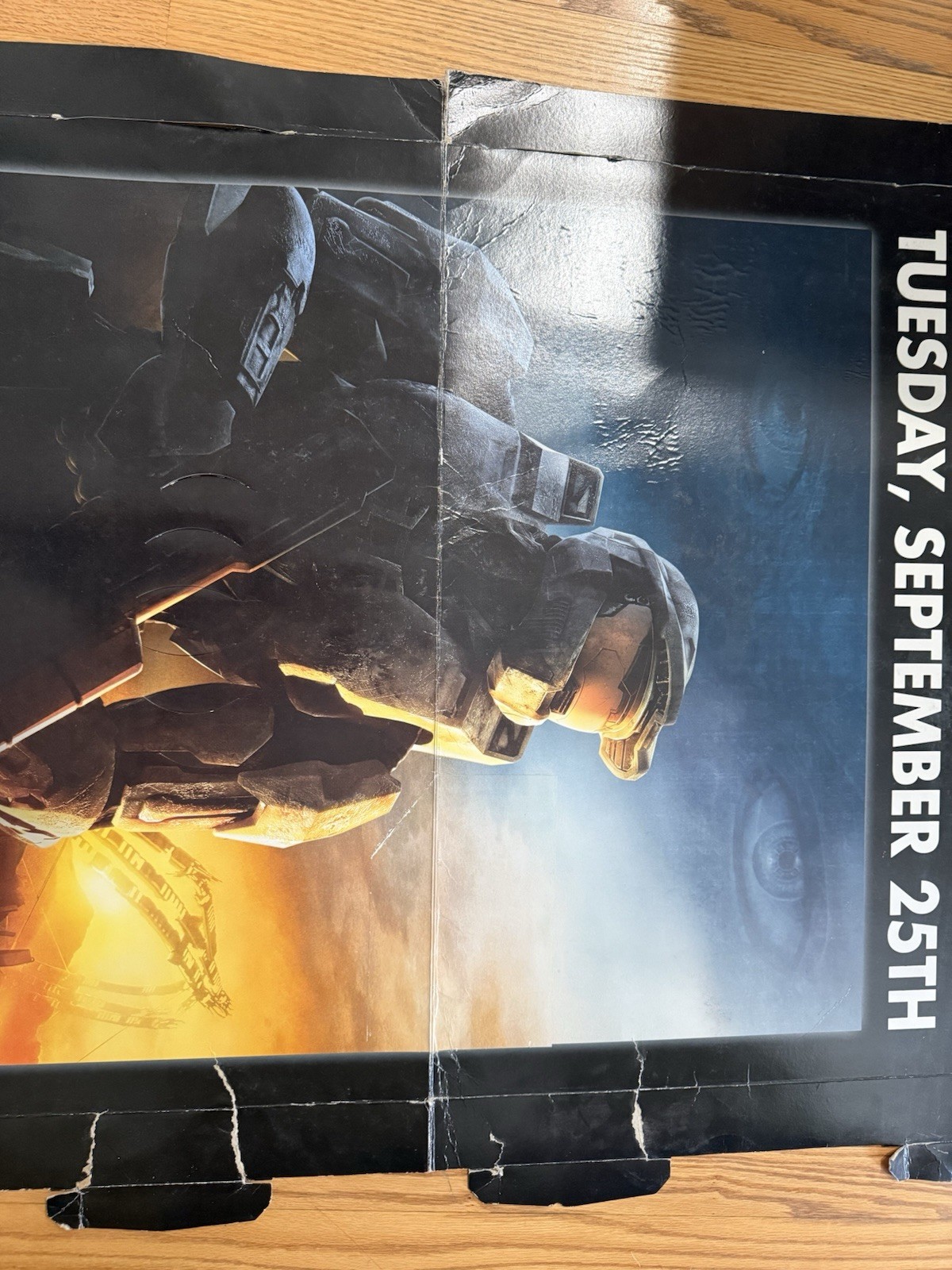 Halo 3 50in X 33in Walmart Exclusive Cardboard Poster – See Pics For Damage