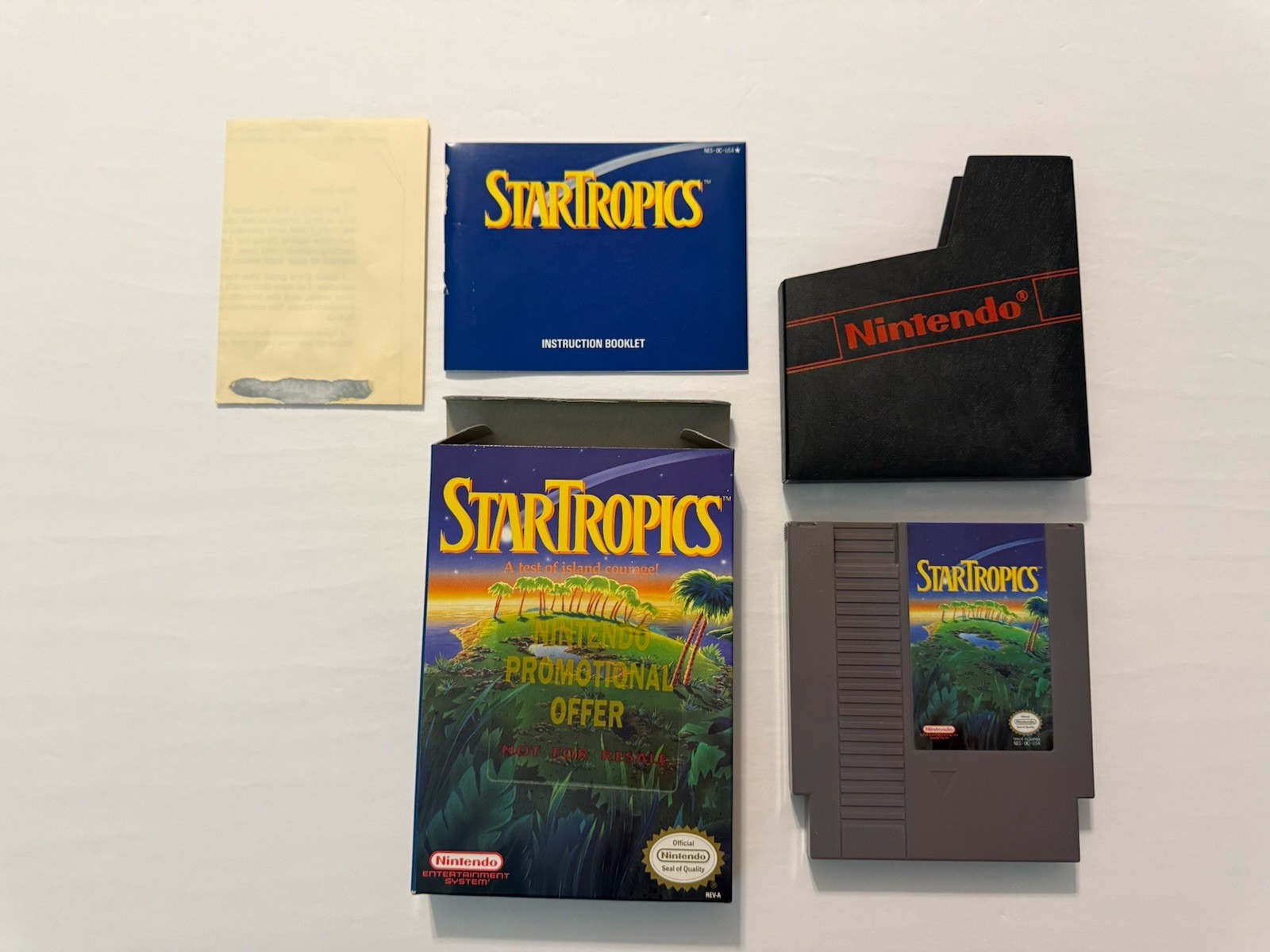 StarTropics Nintendo NES CIB – Promotional Offer Not For Resale