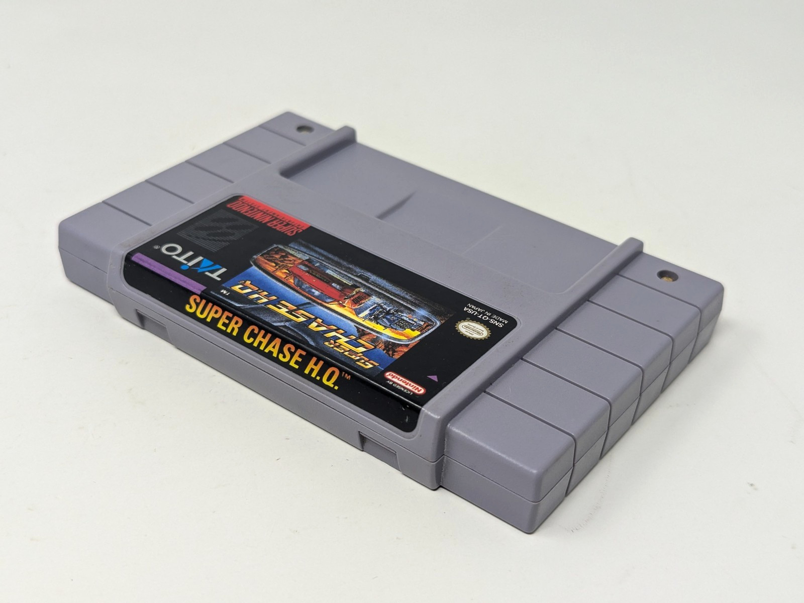 Super Chase HQ Super Nintendo SNES 1993 Game Cartridge Authentic Tested Taito