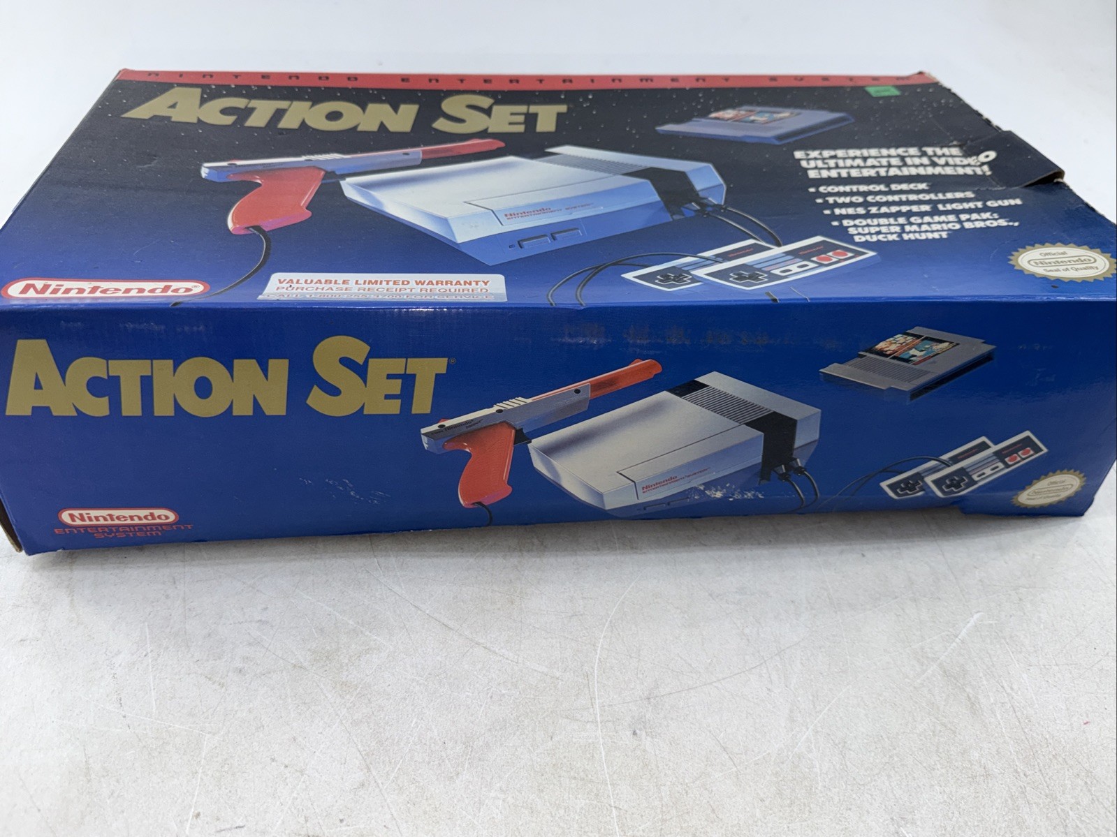 Oval Seal NES Action Set BOX ONLY Nintendo 1990 🔥