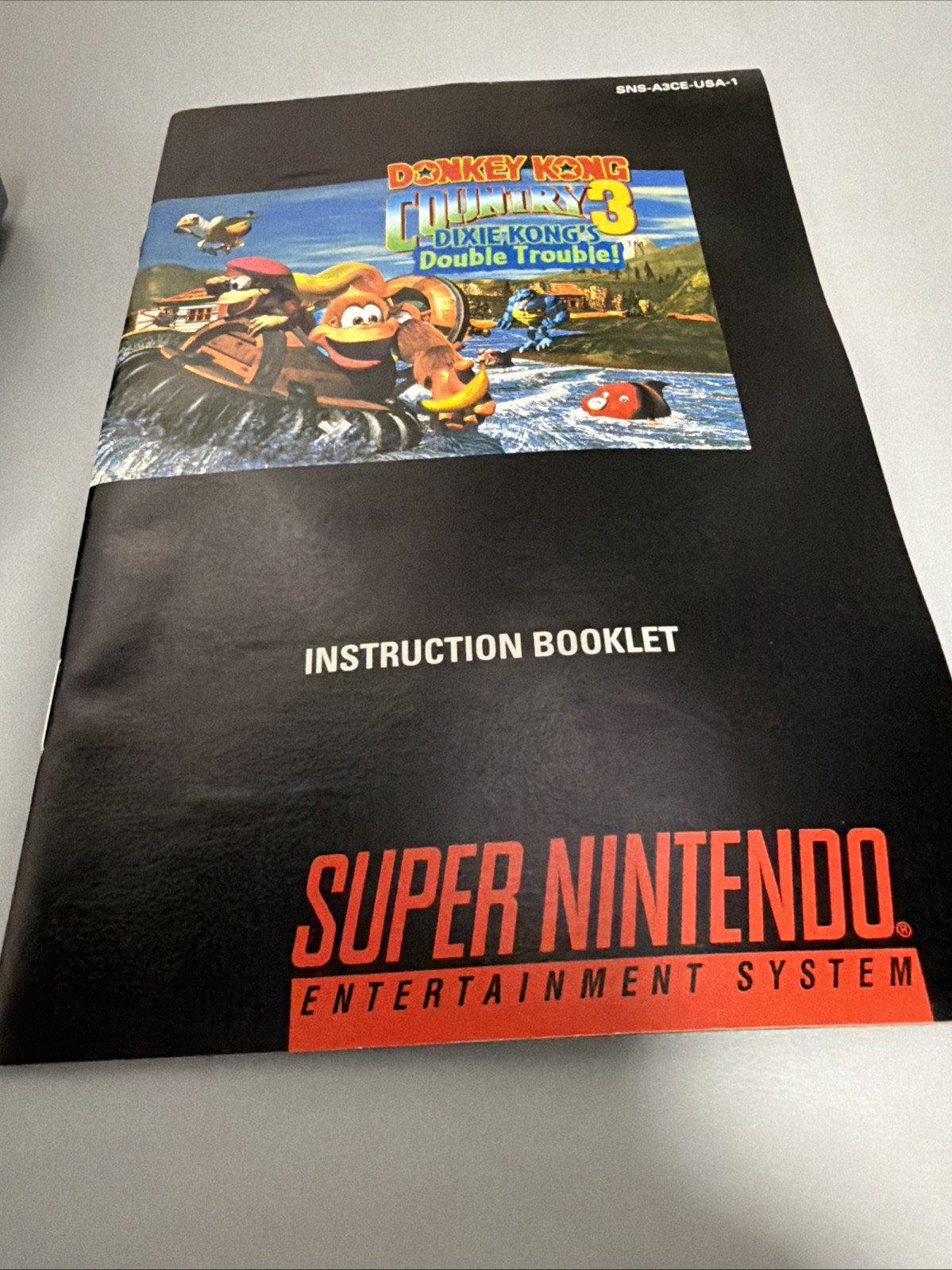 Donkey Kong Country 3: Dixie Kong’s Double Trouble! SNES w/ Manual AMAZING LABEL