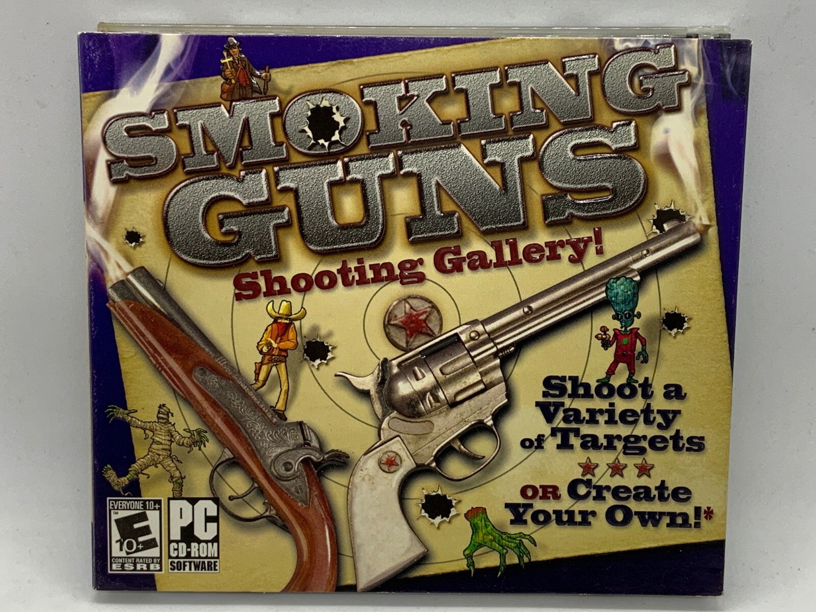 Lot Of 4 PC Shooting Games Whitetail Smoking Guns Delta Force Laura Croft Tomb