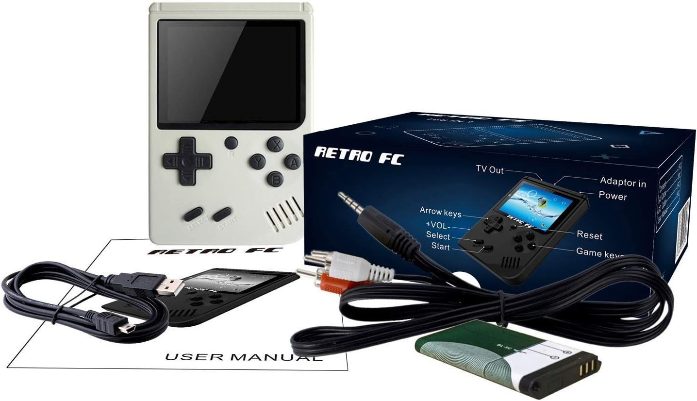 Portable 168 Retro Games Handheld Console – 3″ Screen, TV Ready & Easy Control