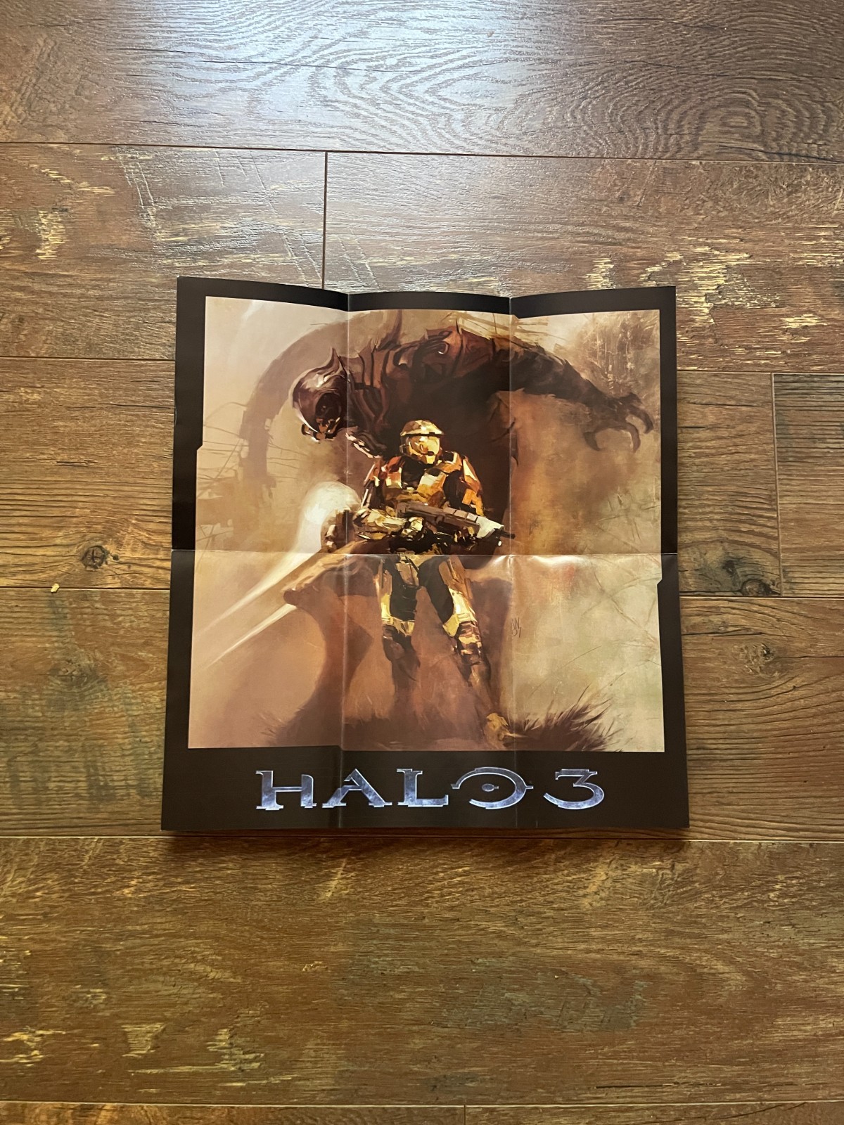 Halo 3 Xbox 360 Poster Insert Only 2007 Microsoft 13×14 OEM Bungie Master Chief